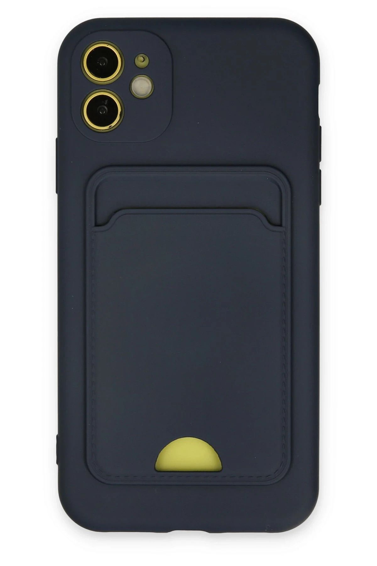 nerede bulurum Newface iPhone 11 Kılıf Kelvin Kartvizitli Silikon - Lacivert