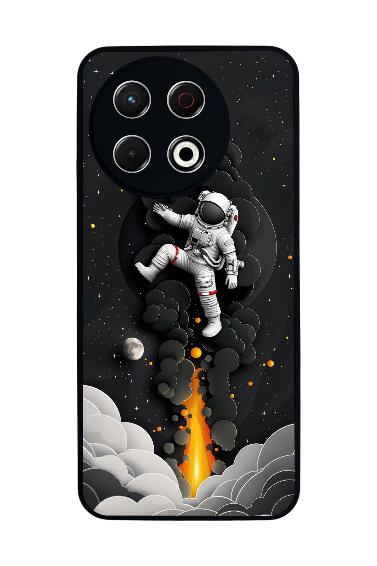 TECNO Spark 30 Pro Mat Siyah Kılıf – Yumuşak Silikon, Koruyucu, Şok Emici Kapak