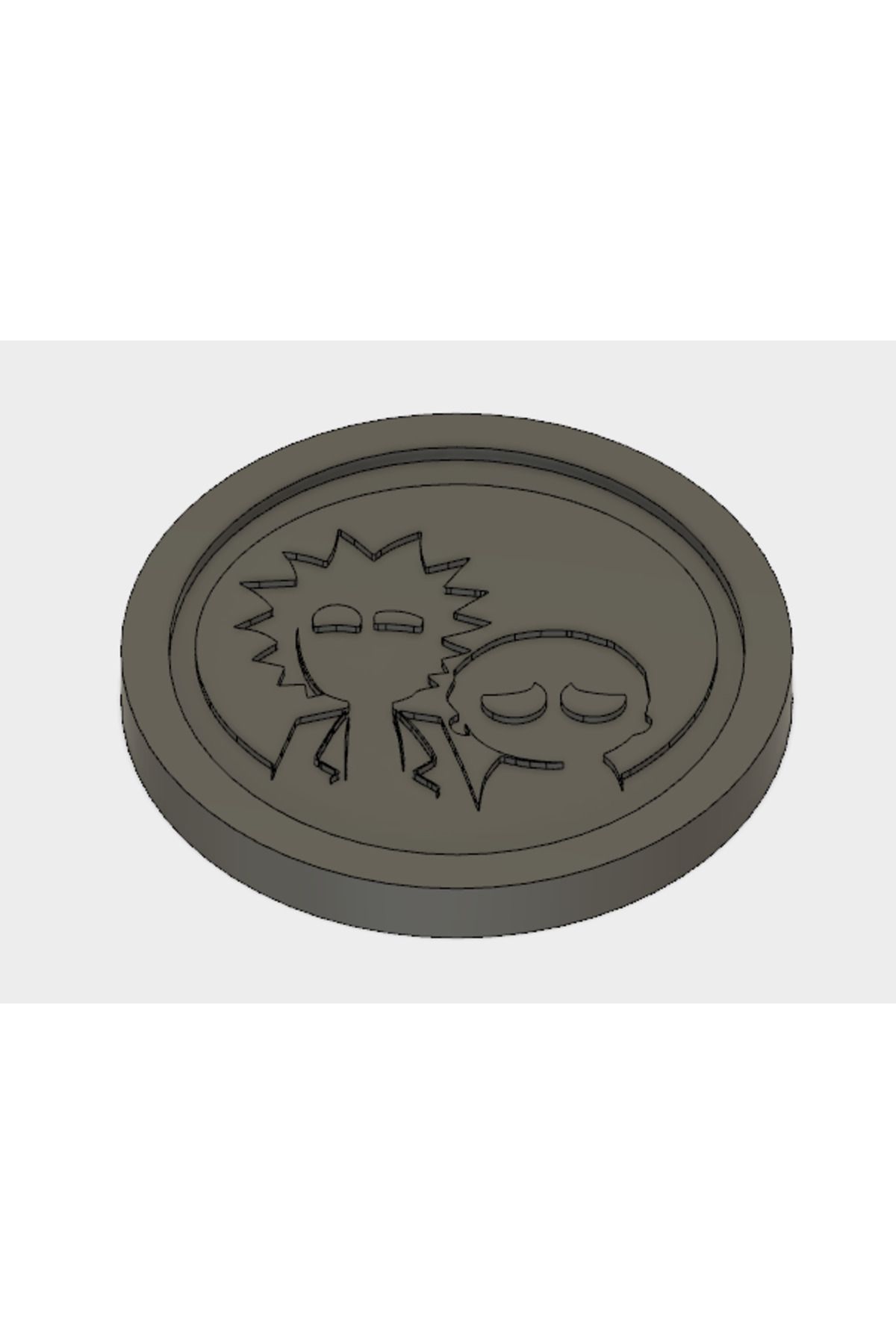 Vision Craft Rick ve Morty Coaster (3 Adet)