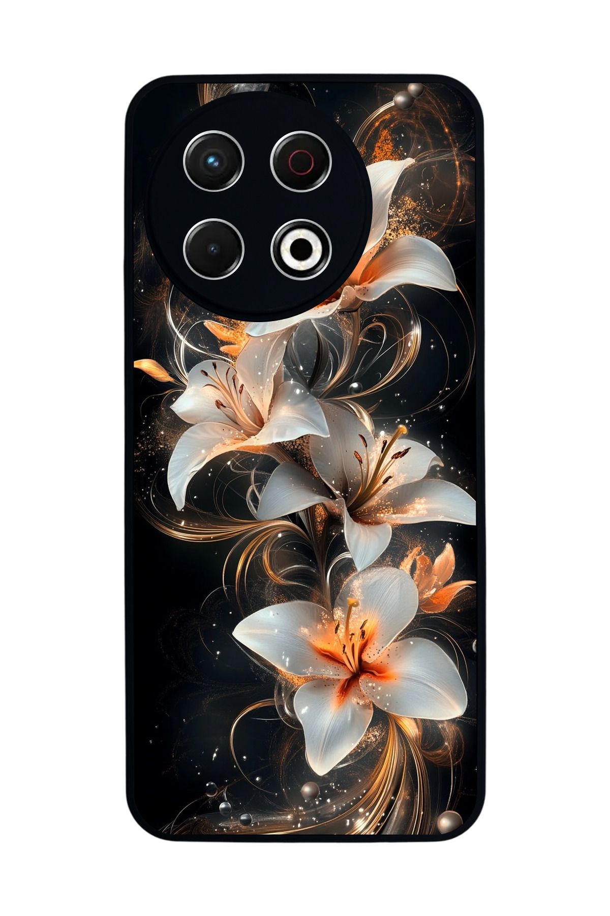 TECNO Spark 30 Pro Mat Siyah Kılıf – Yumuşak Silikon, Koruyucu, Şok Emici Kapak