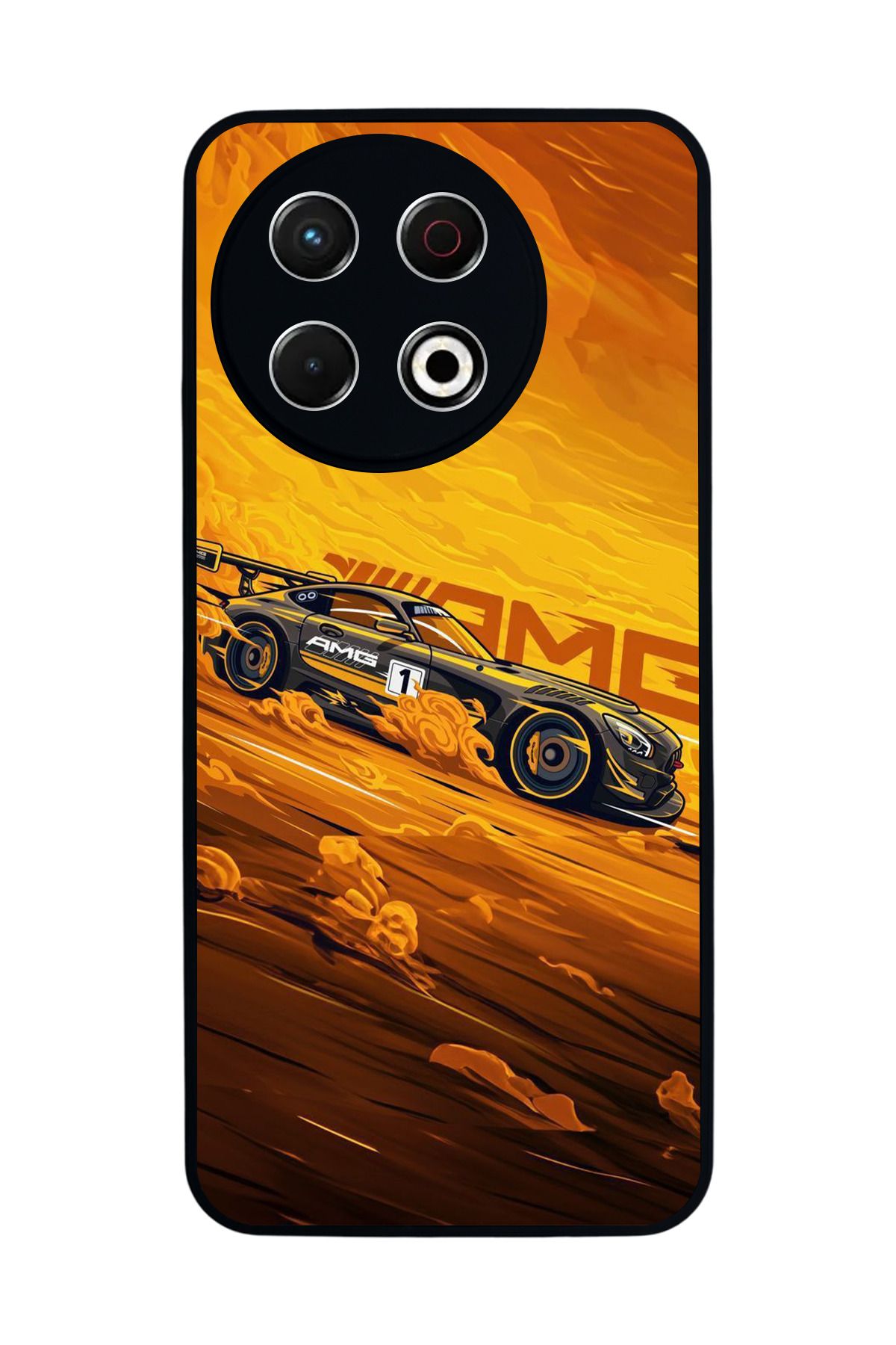 TECNO Spark 30 Pro Mat Siyah Kılıf – Yumuşak Silikon, Koruyucu, Şok Emici Kapak