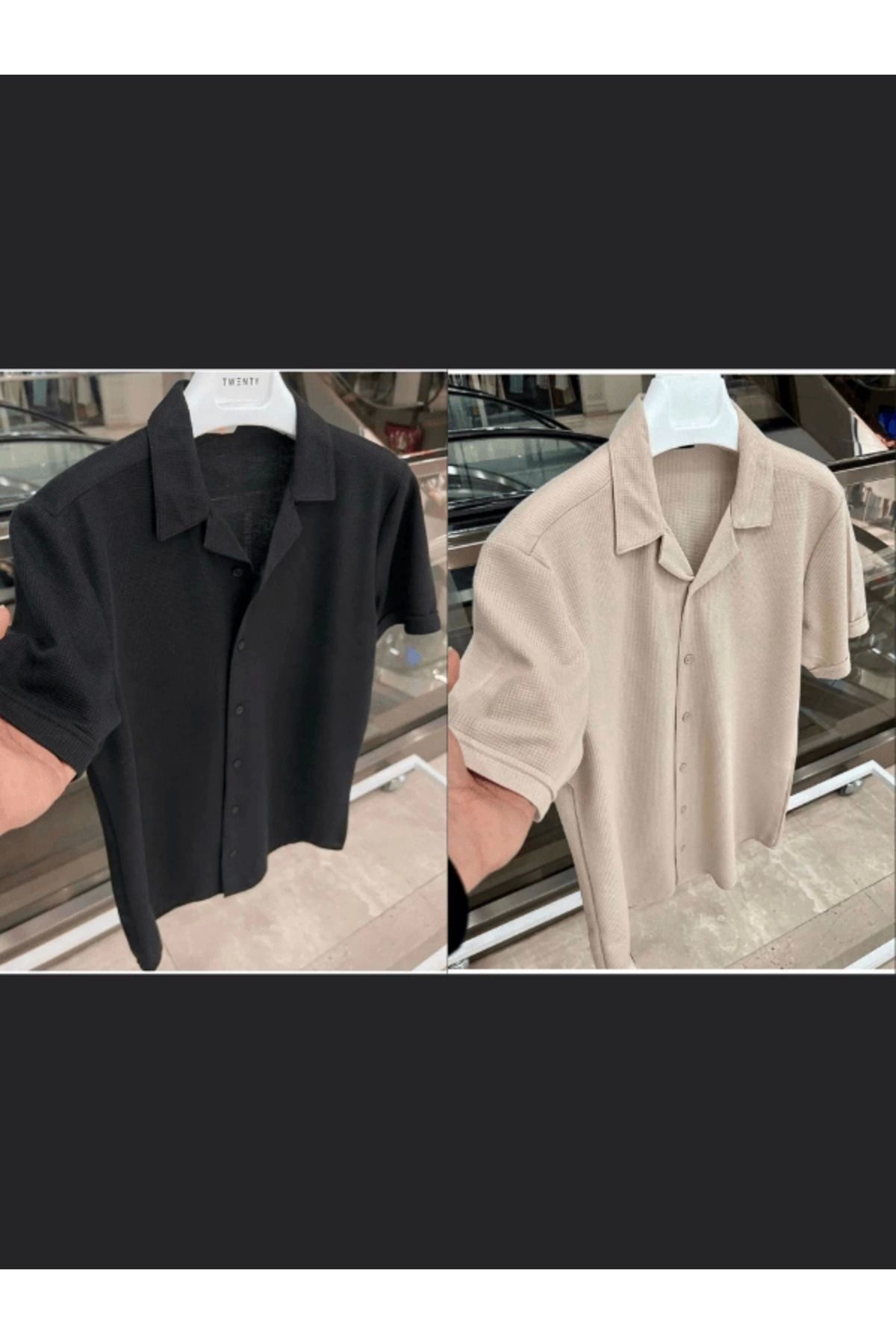LC Waikiki LCW 2 lİ Set Avantaj Paket %100 Pamuk Kısa Kol Düğmeli Premium Erkek Yazlık Gömlek