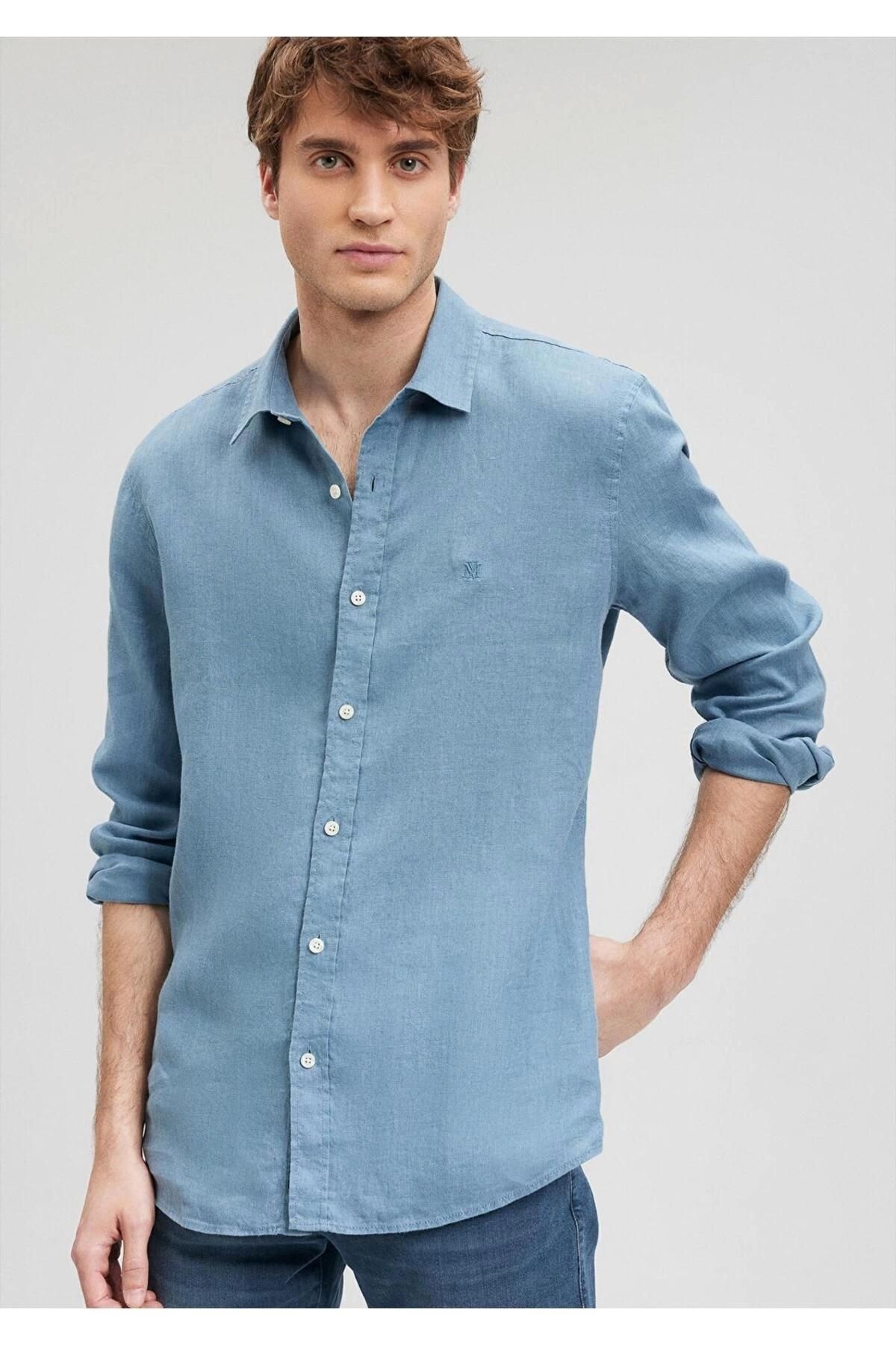 Store %100 Cotton Keten Premium Erkek Oversize Geniş Kalıp Gömlek