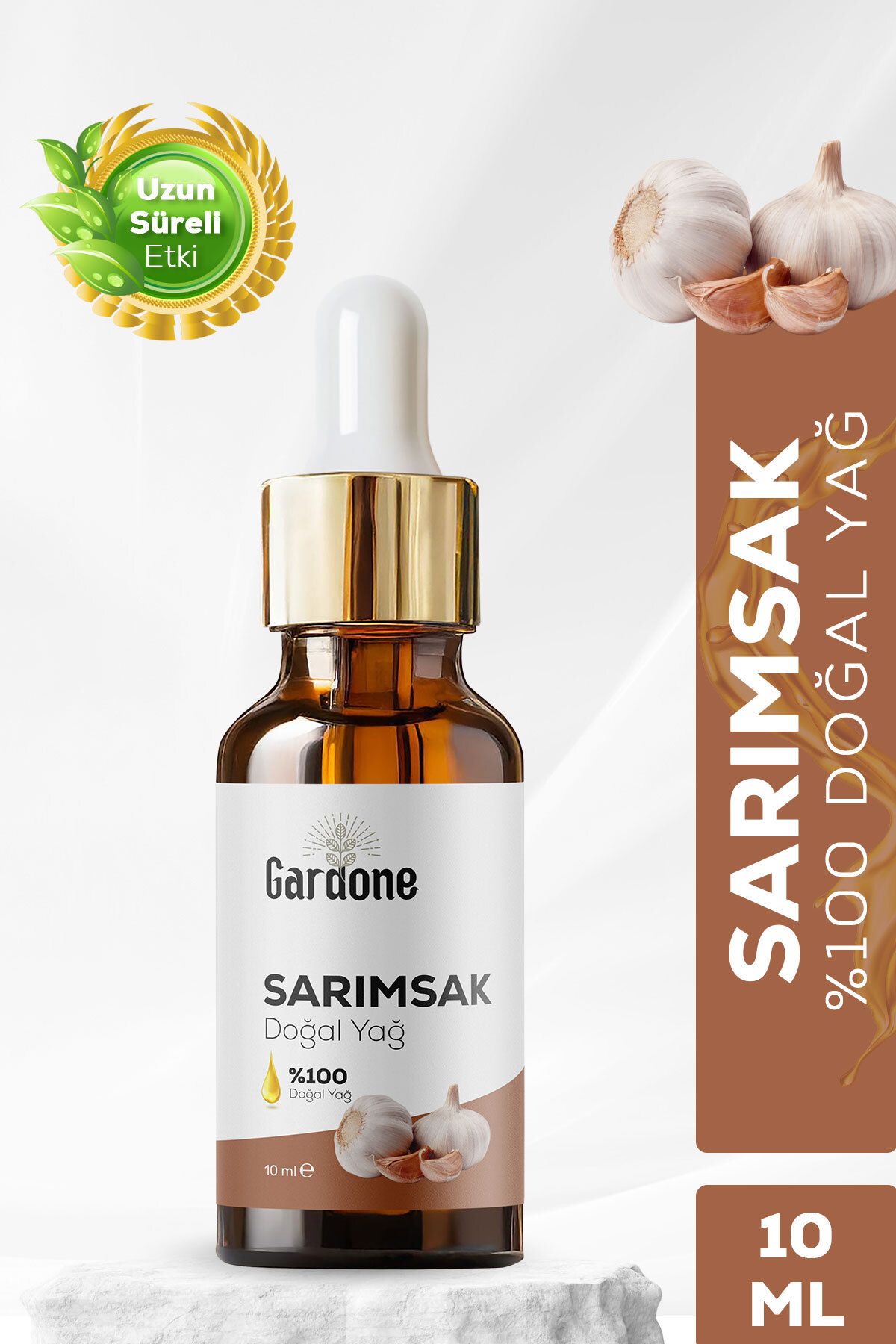 Gardone Sarımsak Yağı Soğuk Sıkım %100 Saf ve Doğal Garlic 10ml