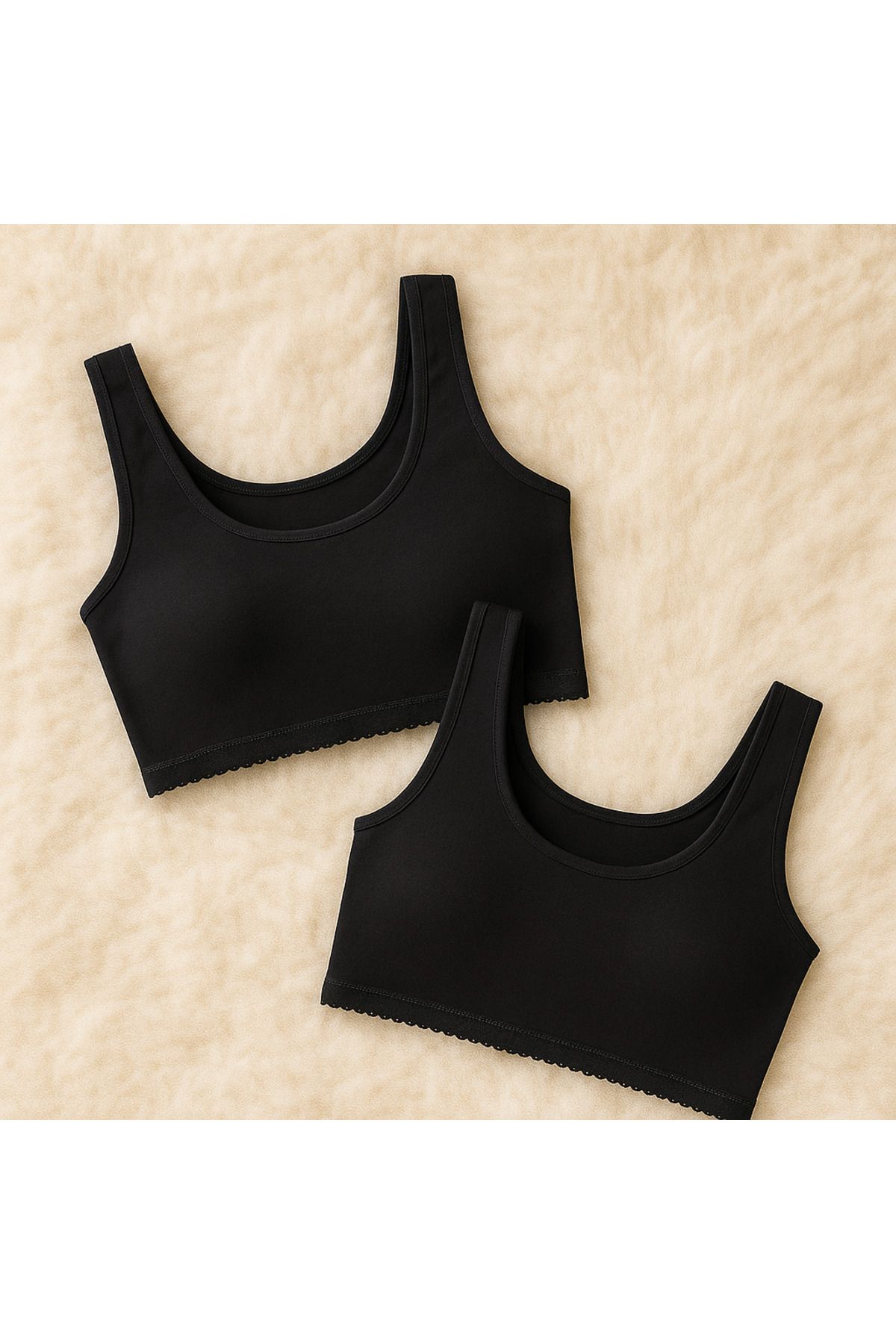 Loule Kadın Giyim 2 Adet Pamuklu & Elastan Body Sütyen LL.23.ILK72.001