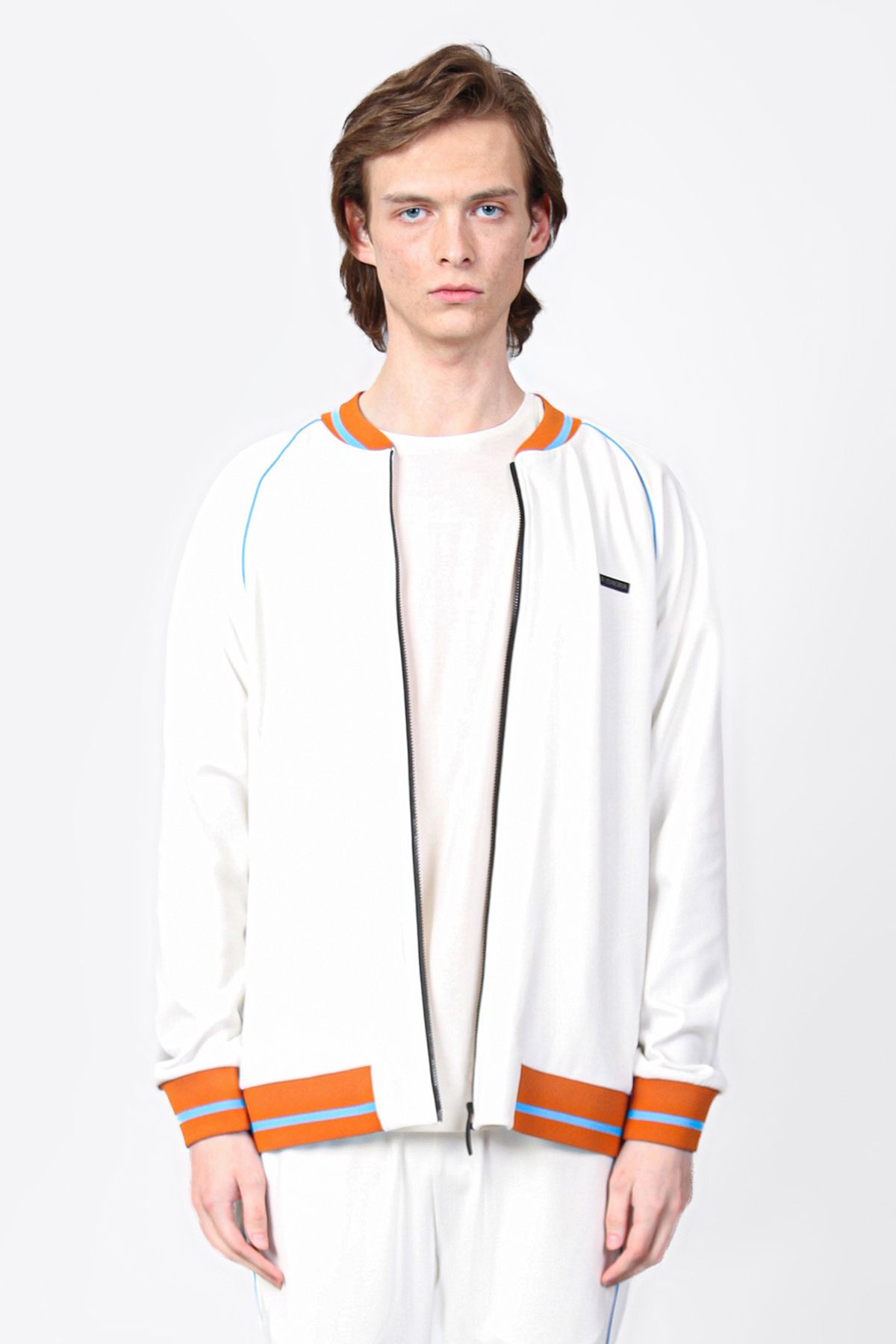 Isaora Logolu Şerit Detaylı Regular Fit Kolej Yaka Sweat Erkek SWEAT ISR8111 100
