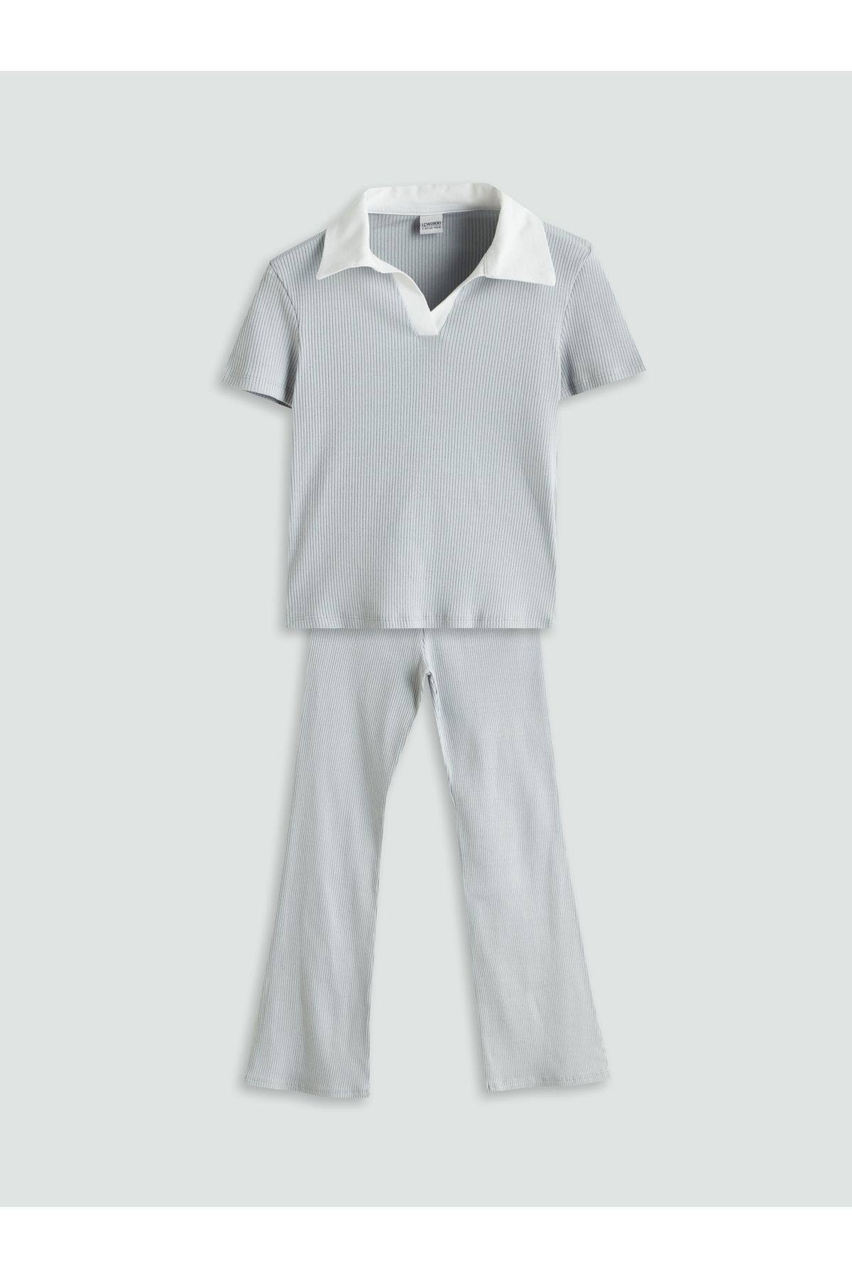 LC Waikiki Polo Yaka Kız Çocuk Tişört ve Tayt