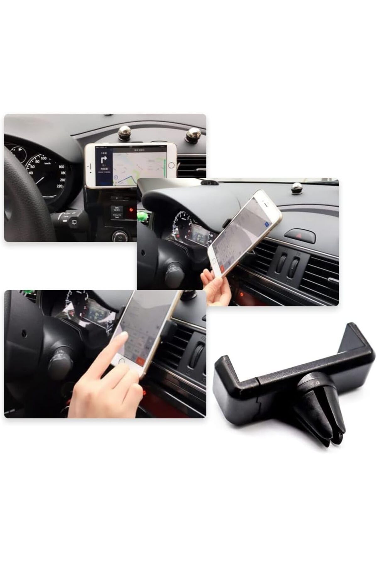 MAİN SHOP Pratik Kolay Kullanım Araba Klimasına Takılan Telefon Tutucu Kıskaç M-131