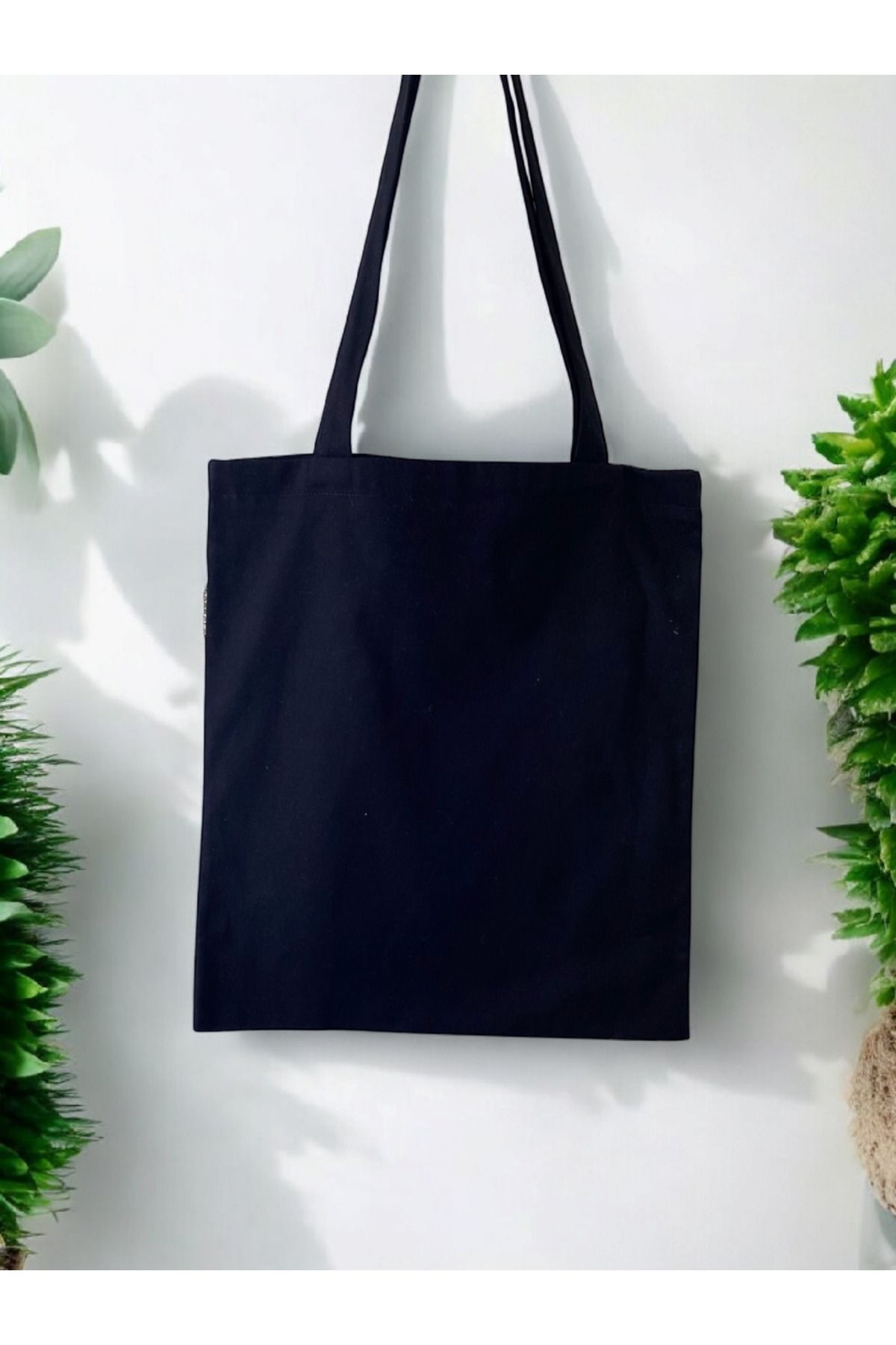 Bordglow Punch - Siyah Bez Çanta - Gabardin kumaş