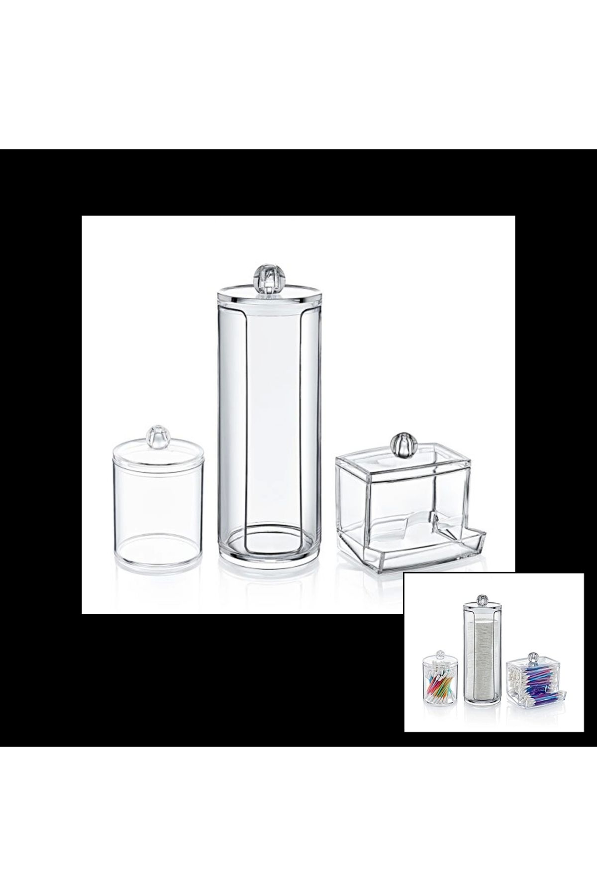 HAZEGO Disk 3lü Makyaj Organizer Set