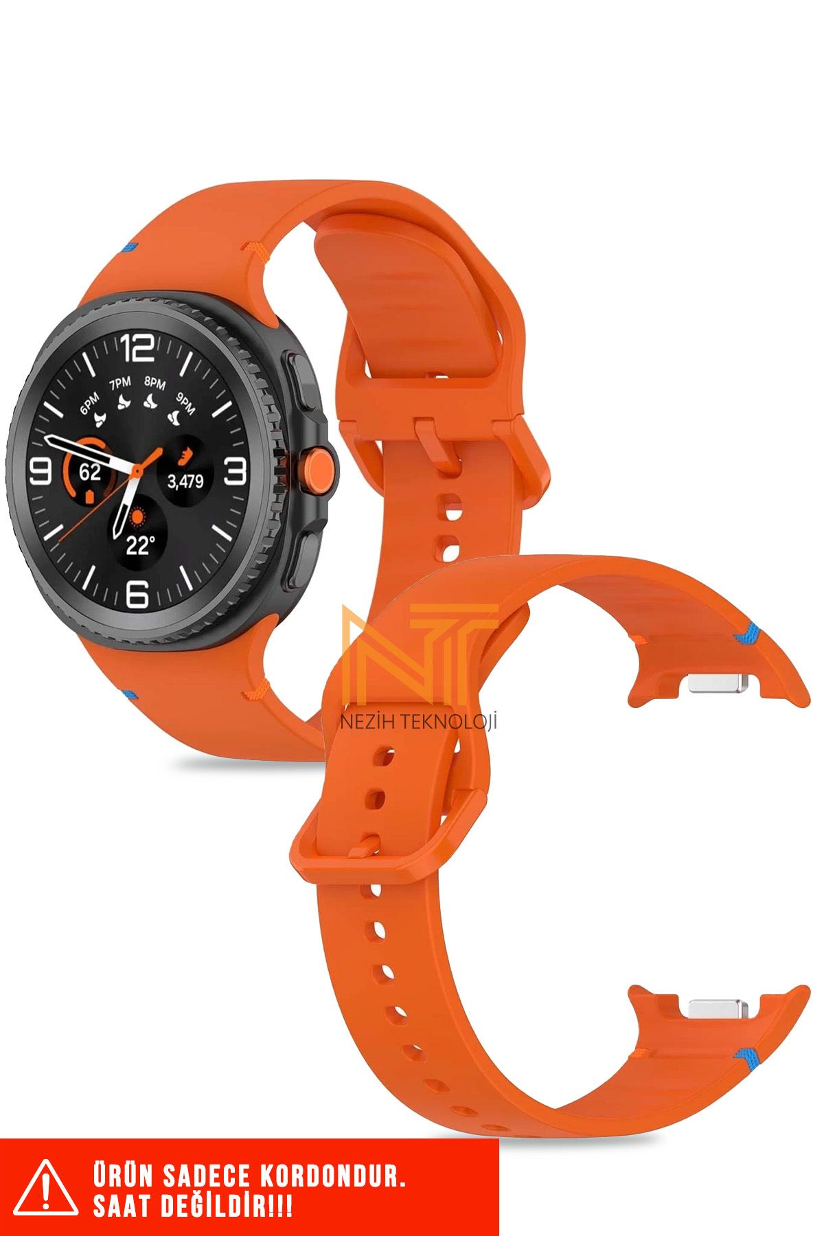 Nezih Case Samsung Galaxy Watch Ultra Uyumlu Liquid Silikon Kordon