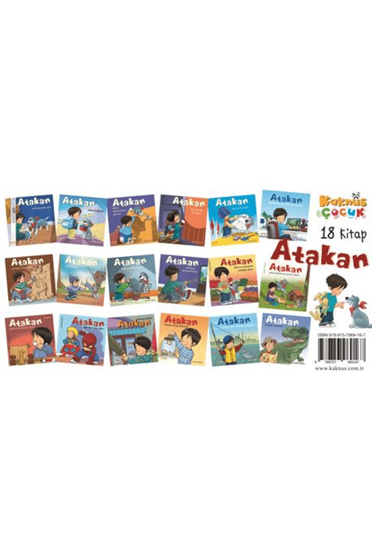 Kaknüs Yayınları Atakan Serisi 18 Kitaplık Set / Seda Darcan Çiftçi / Kaknüs Yayınları / 9789757969167