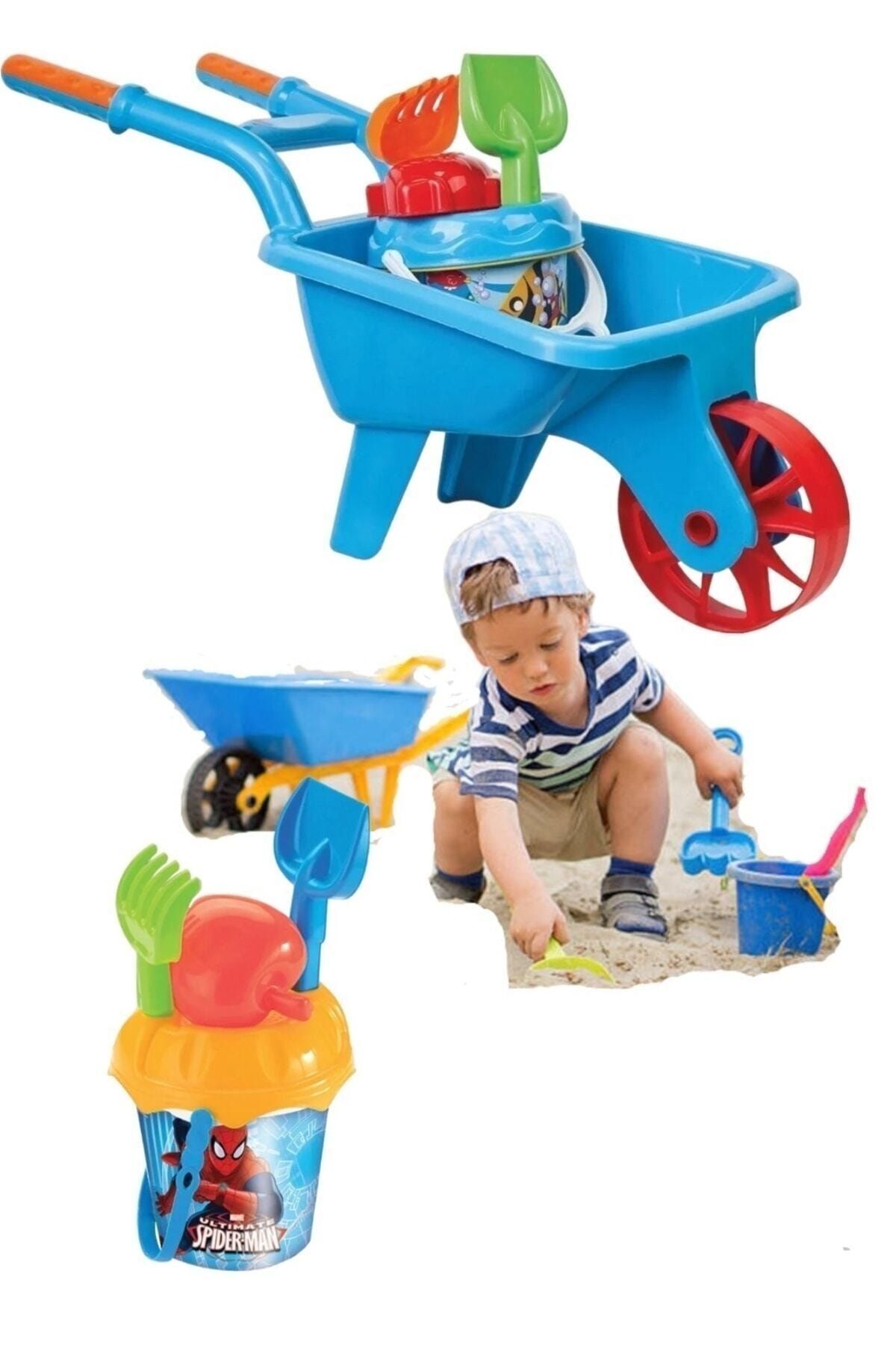 AboutThePerfect Mavi Kova, elek, kürek ve kum seti, deniz oyuncakları hediye ile eğlence seti