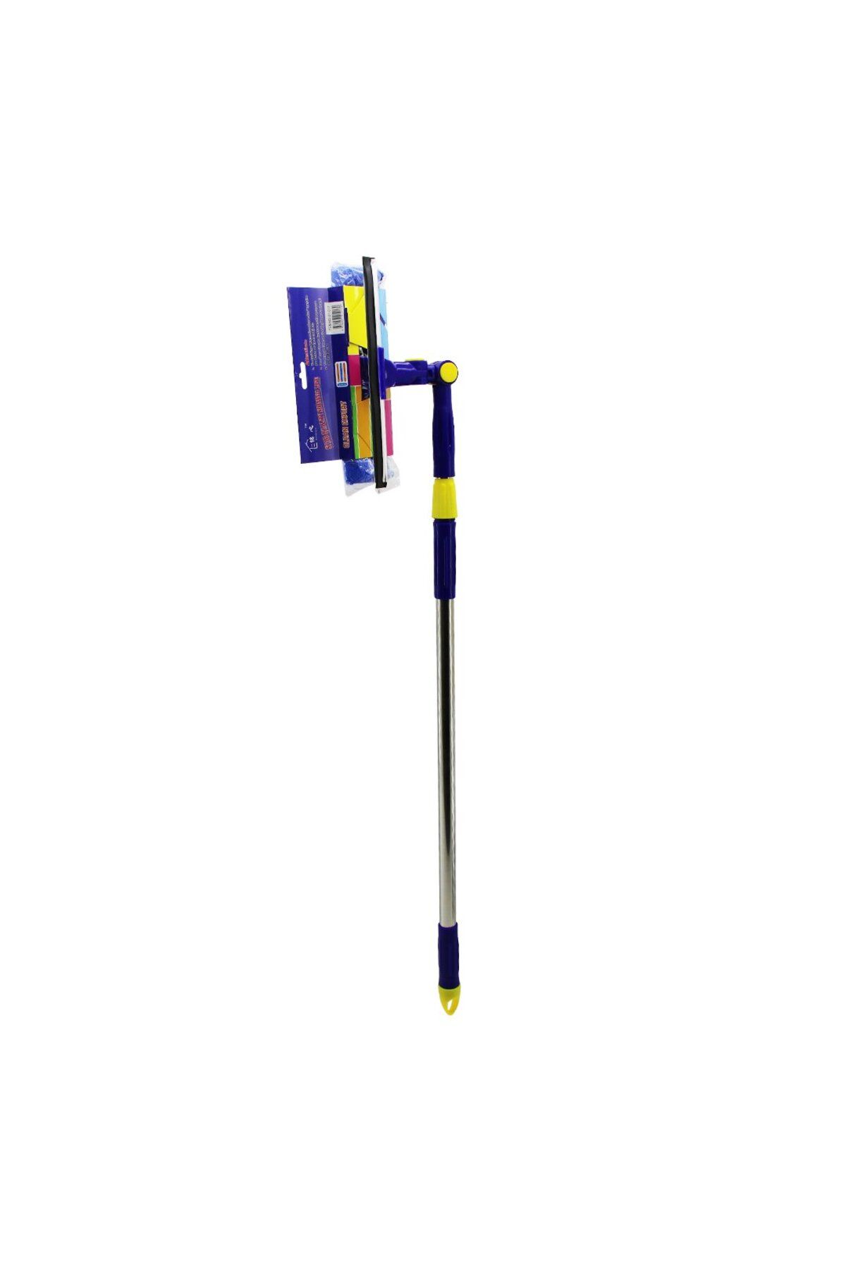 Go İthalat STAR Q 2 BAŞLI=CAMSİL ÇEKPAS - M.FİBER MOP=24.5CM 360 DERECE BAŞLIK CAMSİL - MOP UZAYAN METAL - PLS