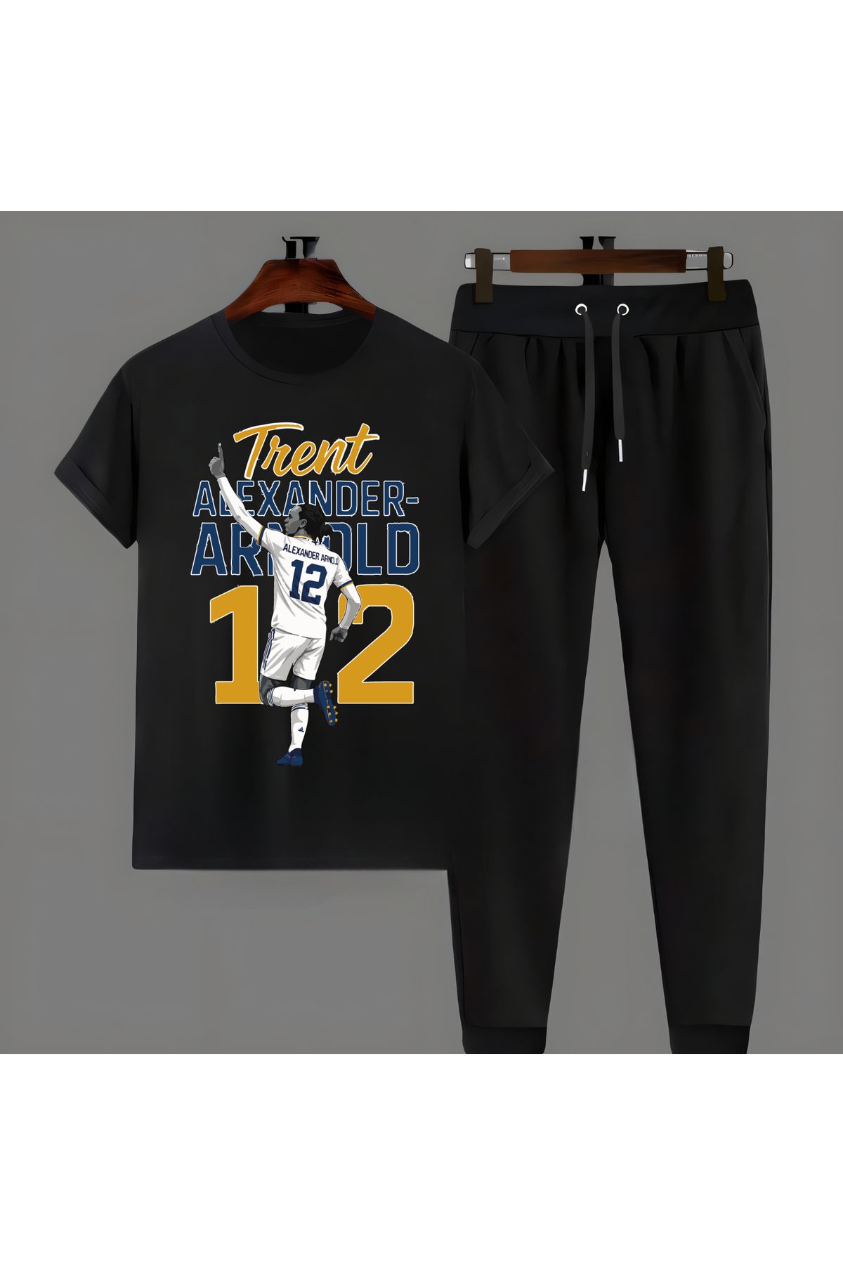 Biy Store Trent Alexander-Arnold forma baskılı unisex kısa kollu erkek tişört kadın t-shirt eşofman takımı