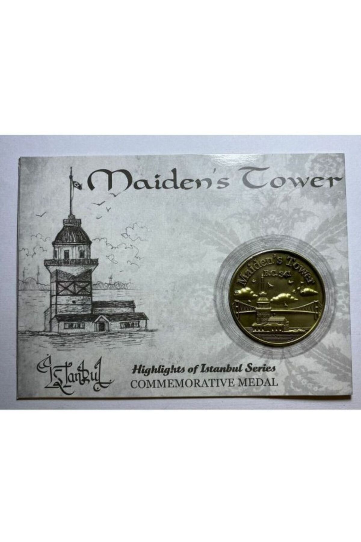 emir koleksiyon coin & paper collection Kız Kulesi İstanbul Hatıra Madalyon Çil