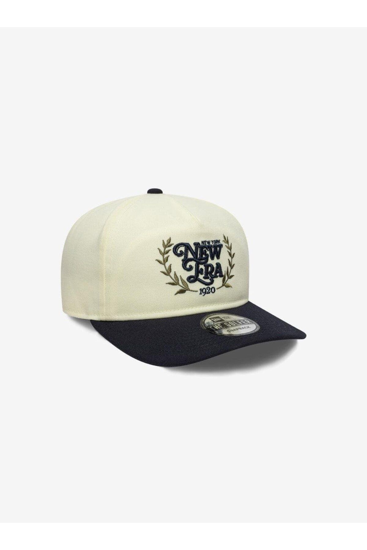 NEW ERA Cream PRE-CURVED Golfer Şapka