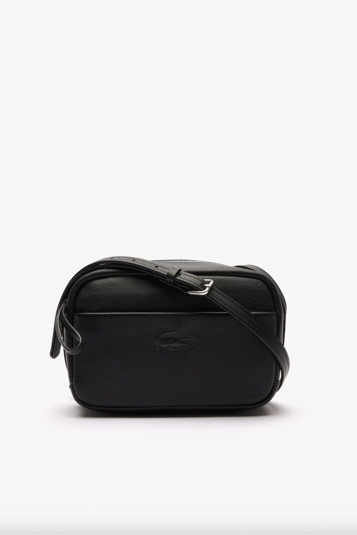 Lacoste City Court Grain Leather Shoulder Bag