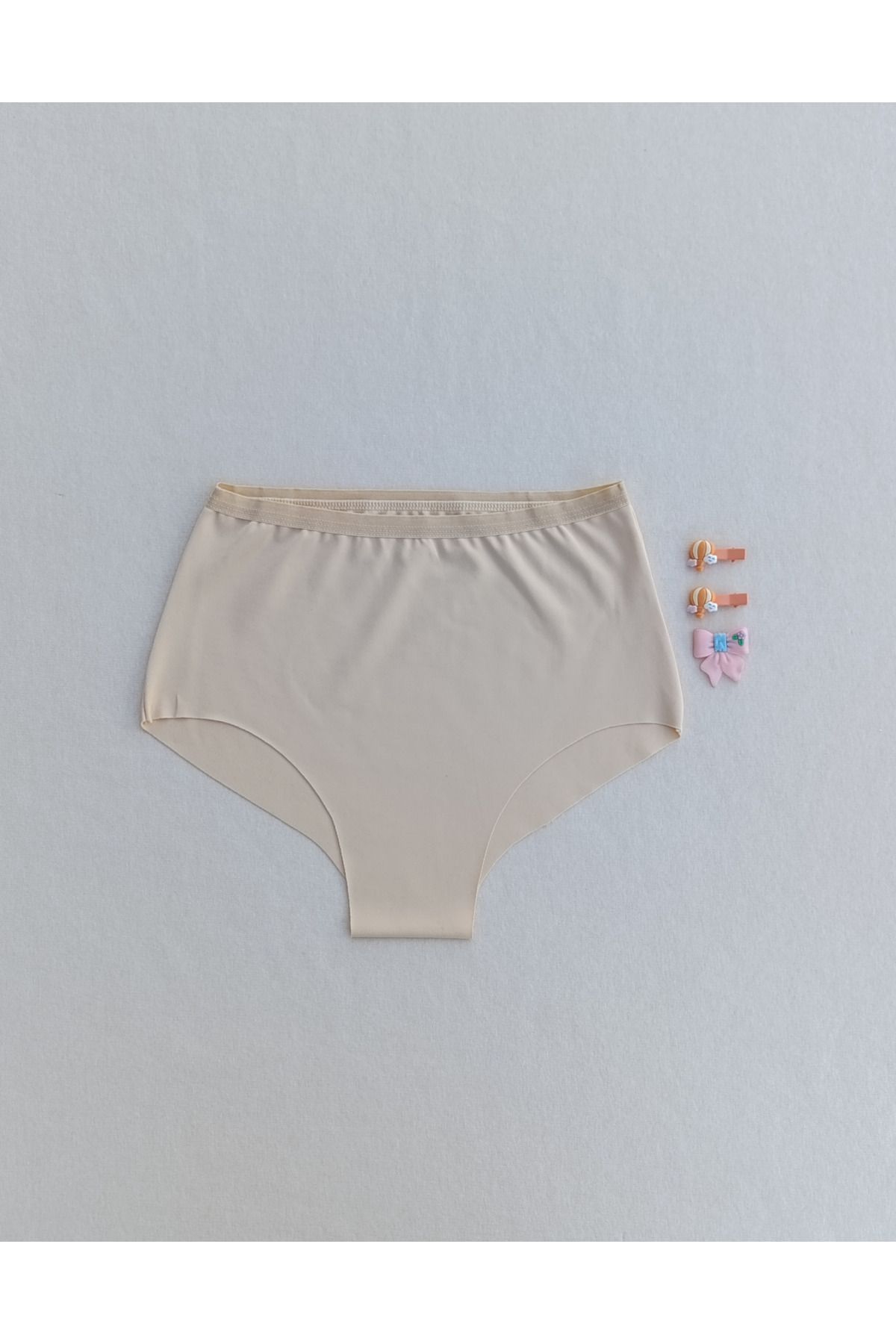 siyalife Kadın Yüksek Bel 3'lü Paket Likralı Toparlayıcı Dikişsiz Lazer Kesim Iz Yapmaz Bikini Slip Külot