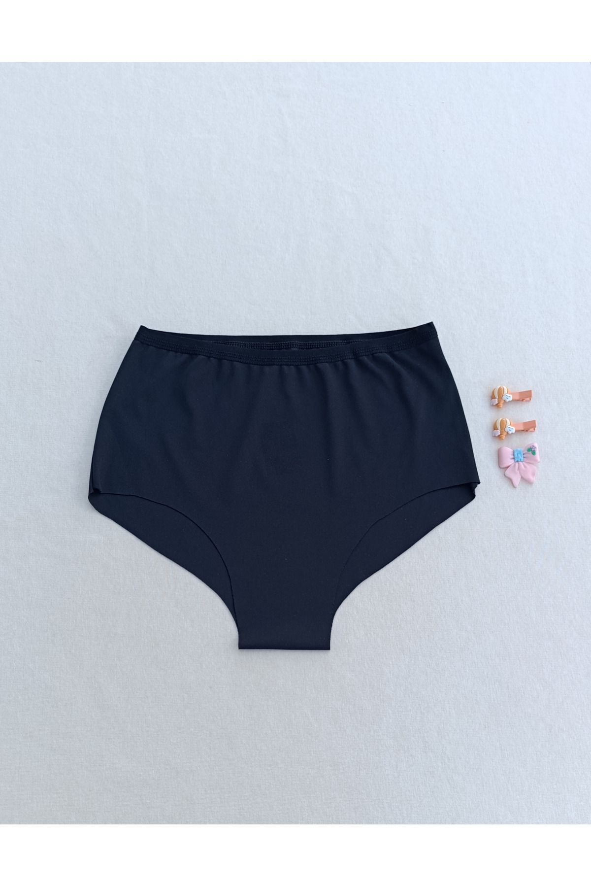 siyalife Kadın Yüksek Bel 3'lü Paket Likralı Toparlayıcı Dikişsiz Lazer Kesim Iz Yapmaz Bikini Slip Külot