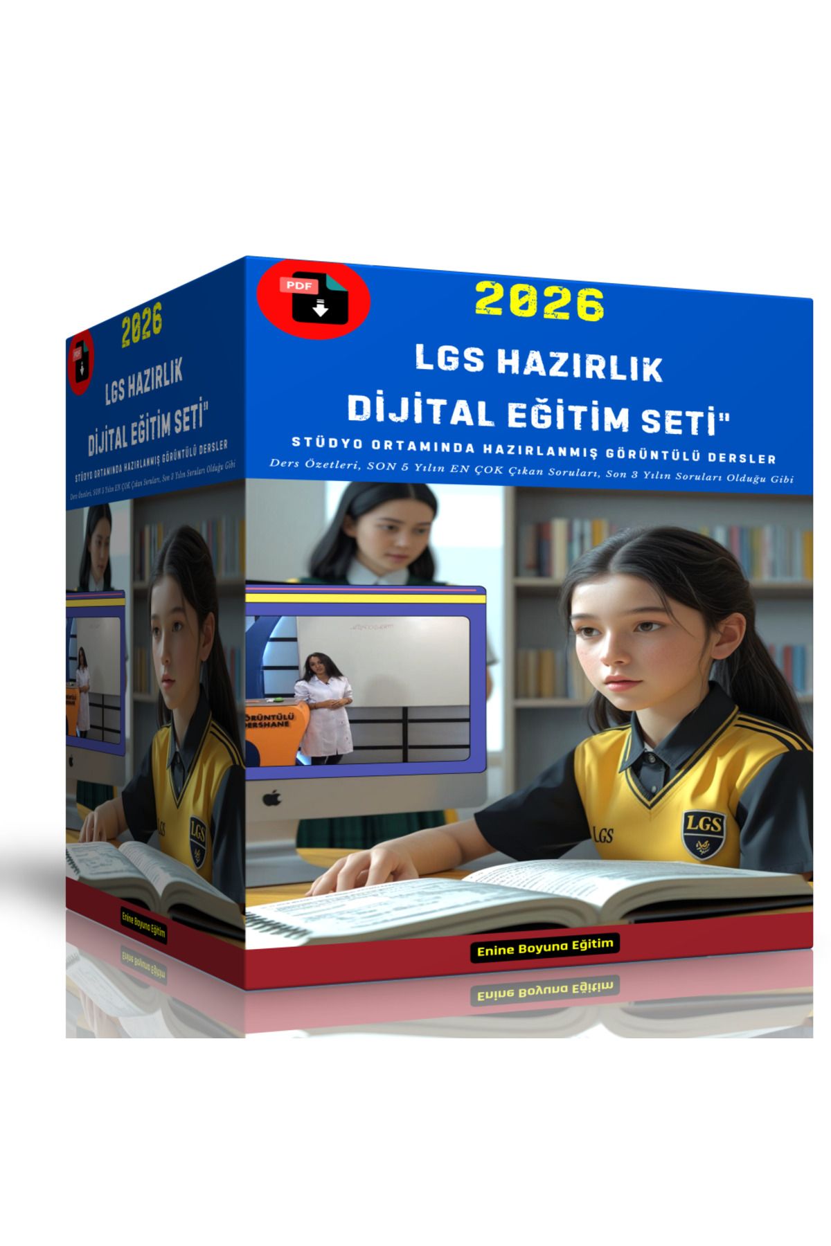 Enine Boyuna Eğitim 2026 LGS Dijital Eğitim Seti (PDF ve Görüntülü)