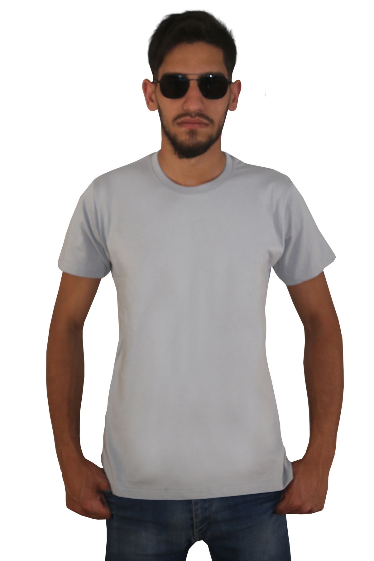 Devrim Wear Erkek %100 Pamuklu Bisiklet Yaka T-shirt