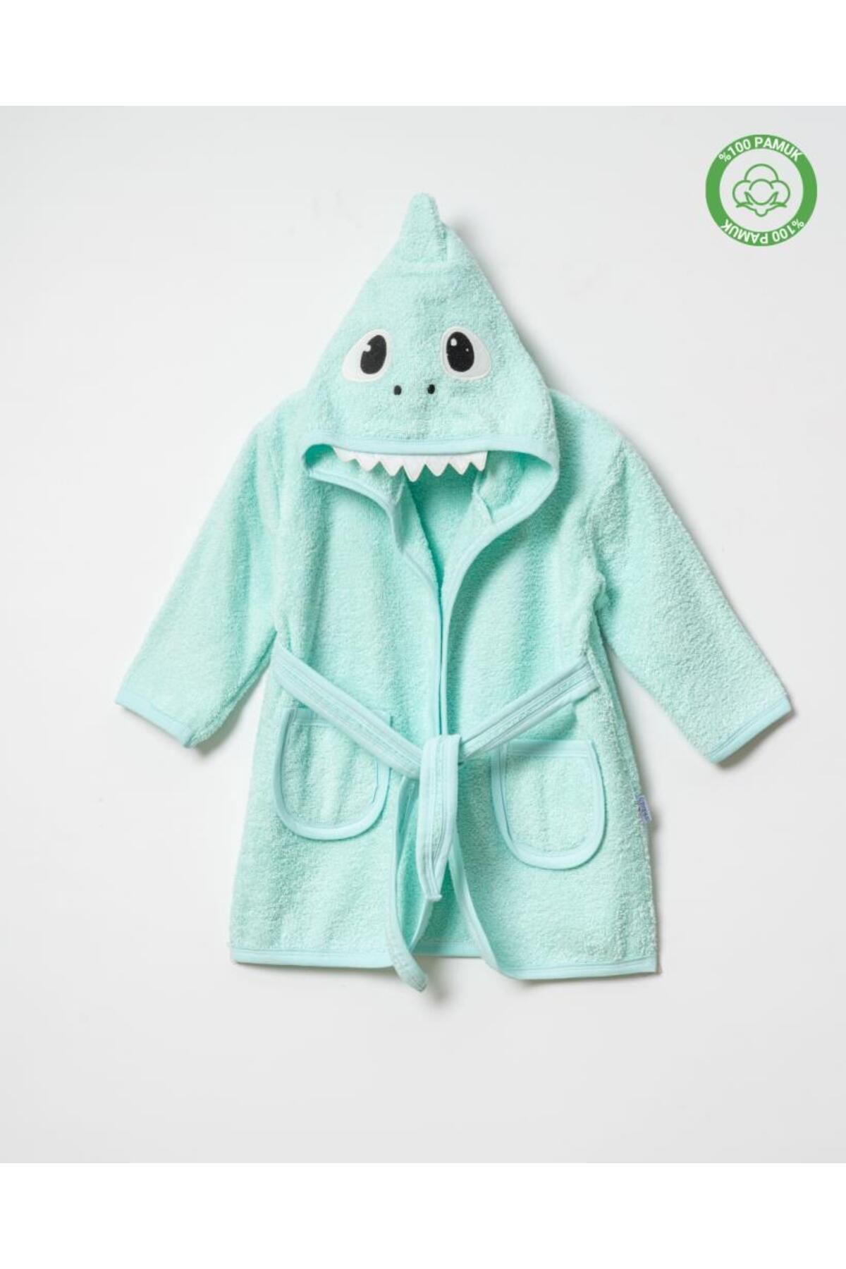 ankibaby Unisex Dinazorlu Bornoz Mint