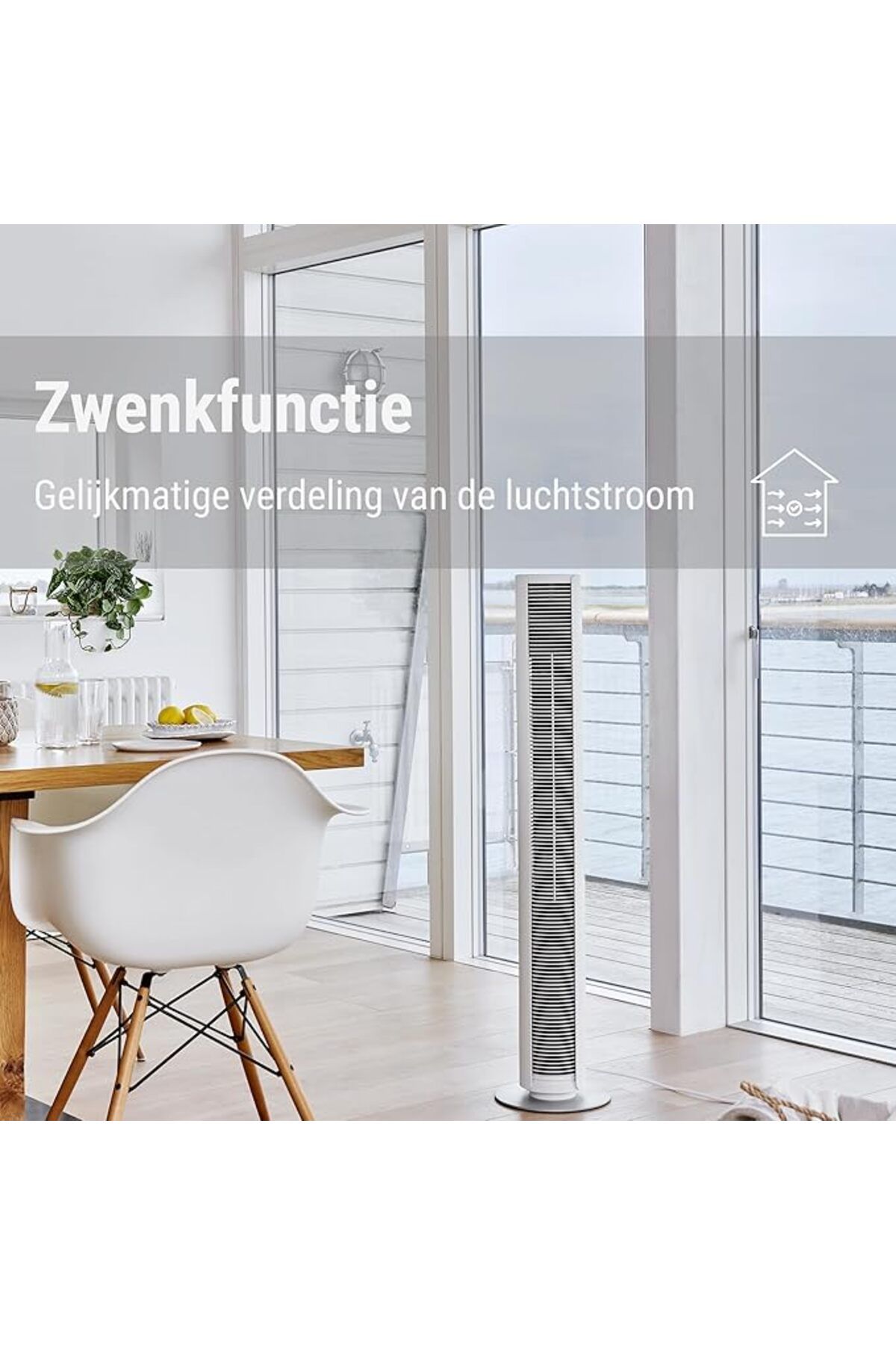 Stadler Form-Swiss Design Stadler Form Peter Tower Fan: Remote, Swing Mode, 6 Speeds, Timer, LEDs, 2Y Warranty 2