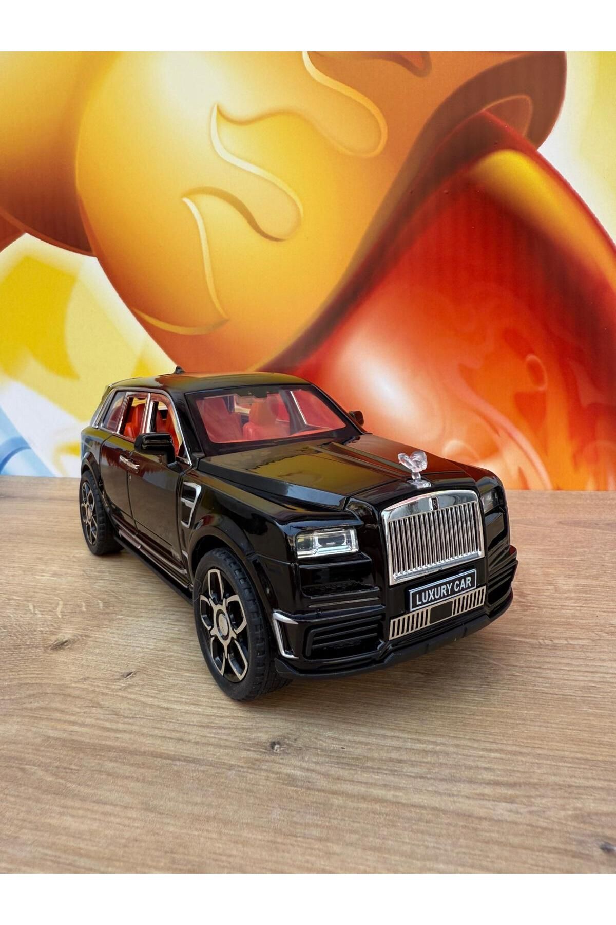 scntoys Rolls Royce Pharmne Trim Die Cast Rolls Royce SUV Model Sesli Işıklı-Kapı Bagaj Kaput Açılır