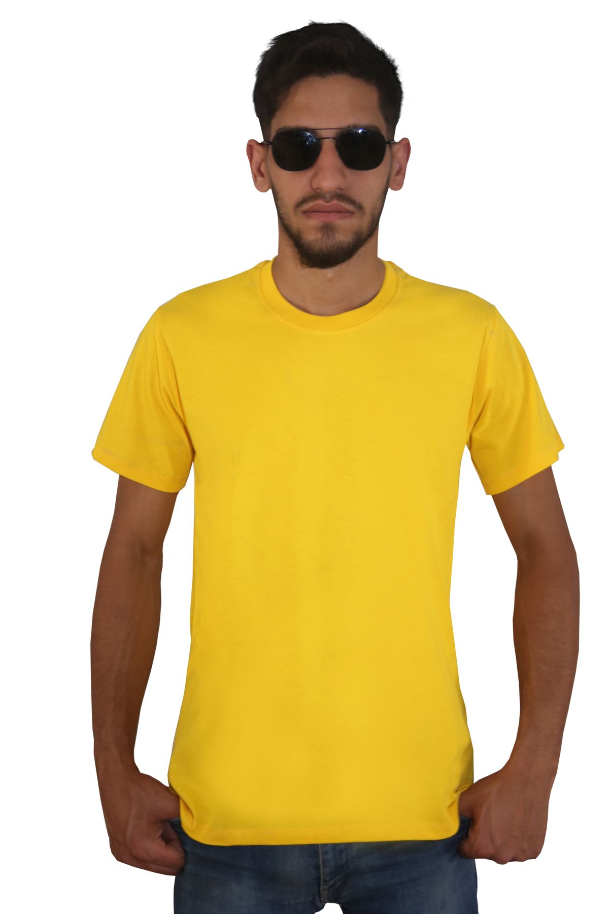 Devrim Wear Erkek %100 Pamuklu Bisiklet Yaka T-shirt