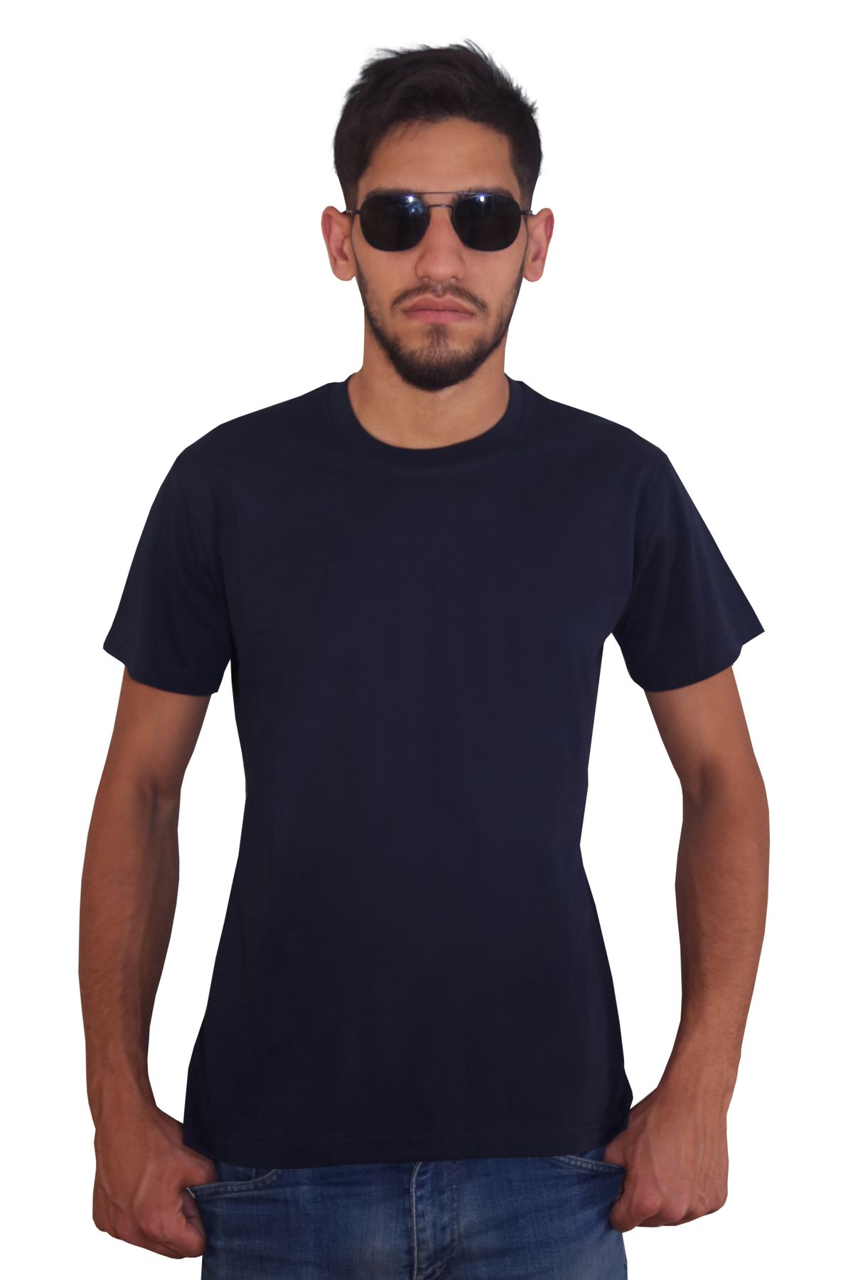 Devrim Wear Erkek %100 Pamuklu Bisiklet Yaka T-shirt