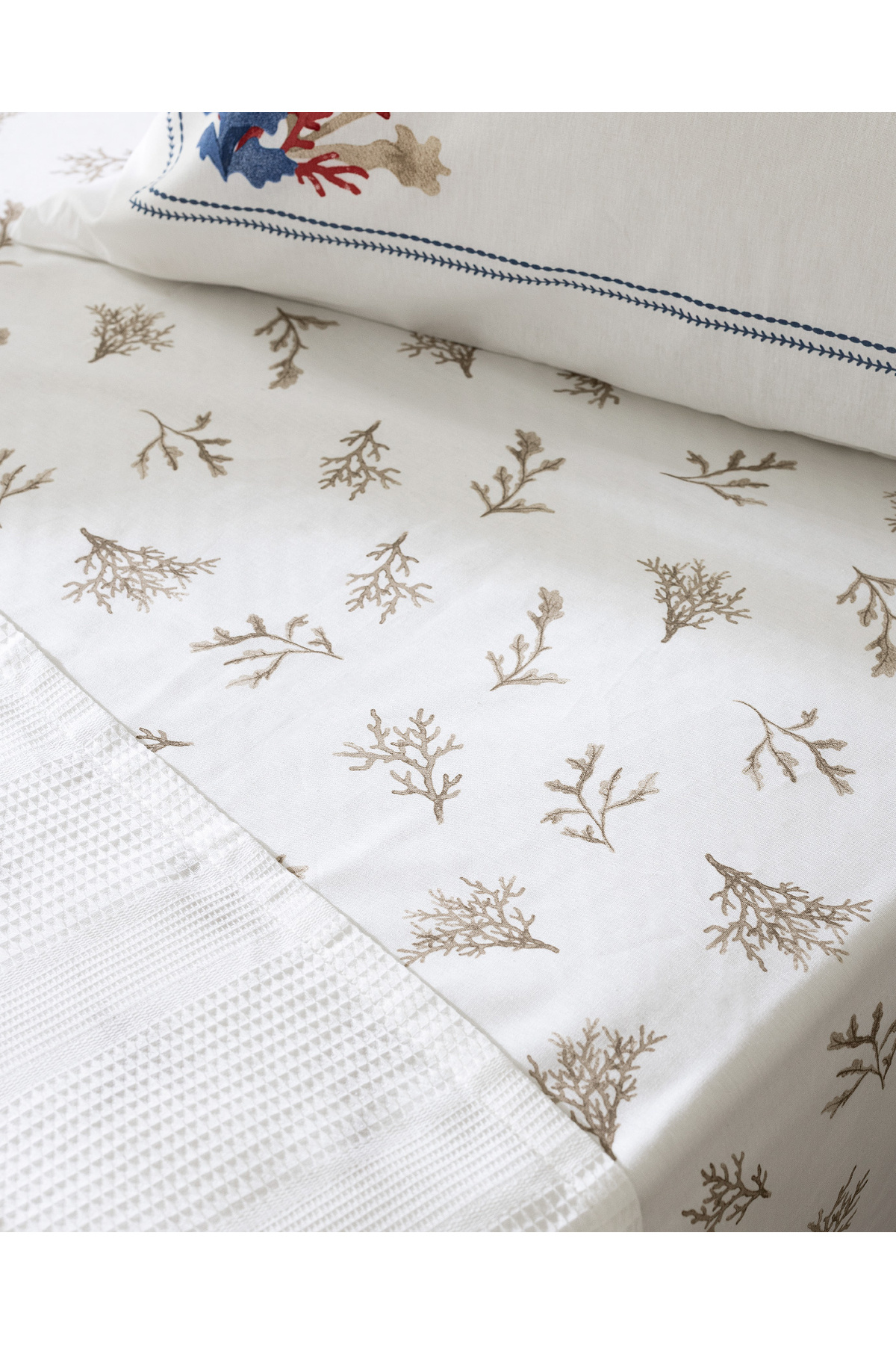 Madame Coco-Mathilda Single Cotton Ecocell Plain Pique Set - White 5