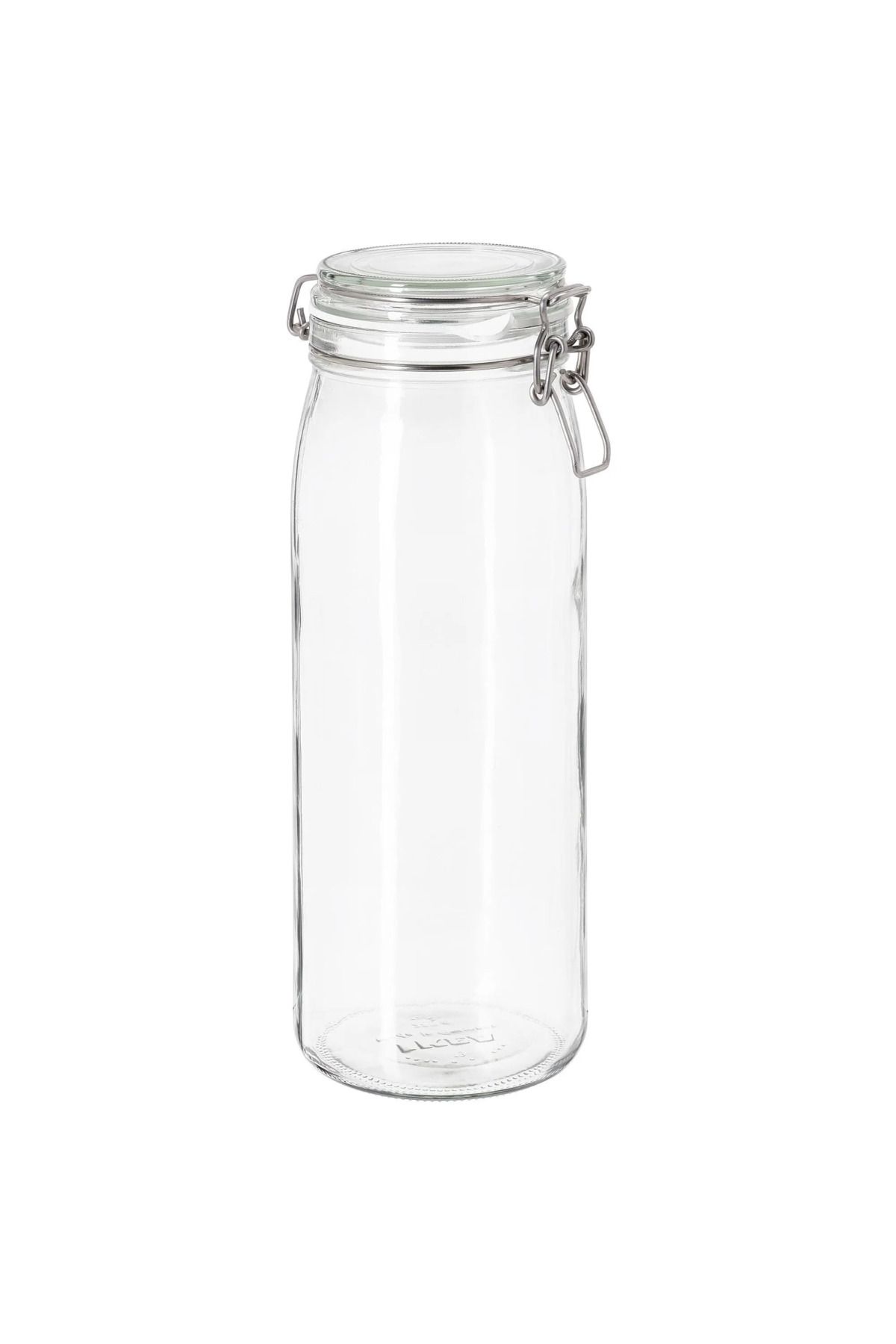 IKEA Premium Kapaklı Cam Kavanoz 30x11 Cm Kilitli Kapağa Sahiptir Aroma Koruyucu Contalı