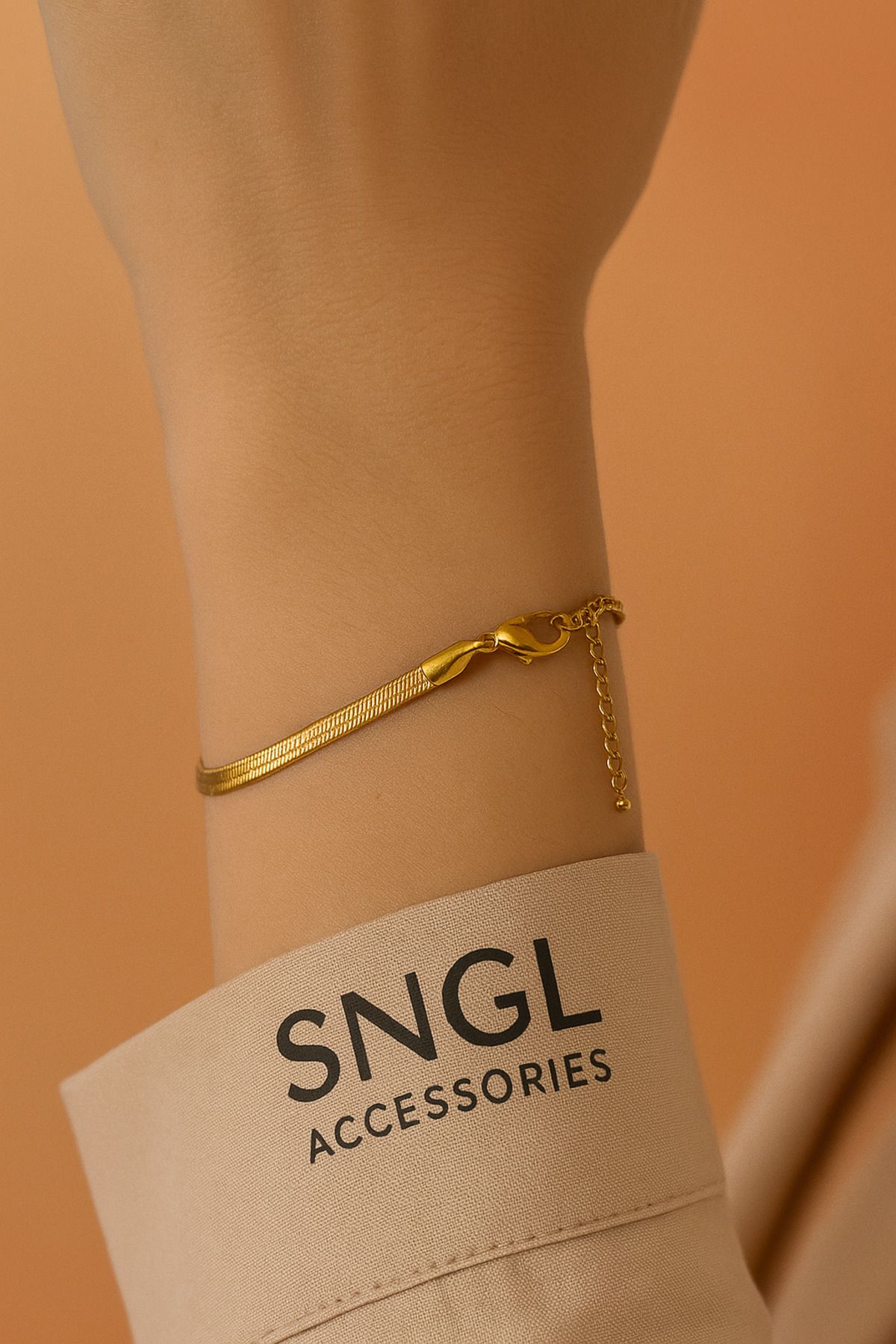 SNGW Zarif Altın Renk Su Yolu Bileklik – SNGL ACCESSORIES