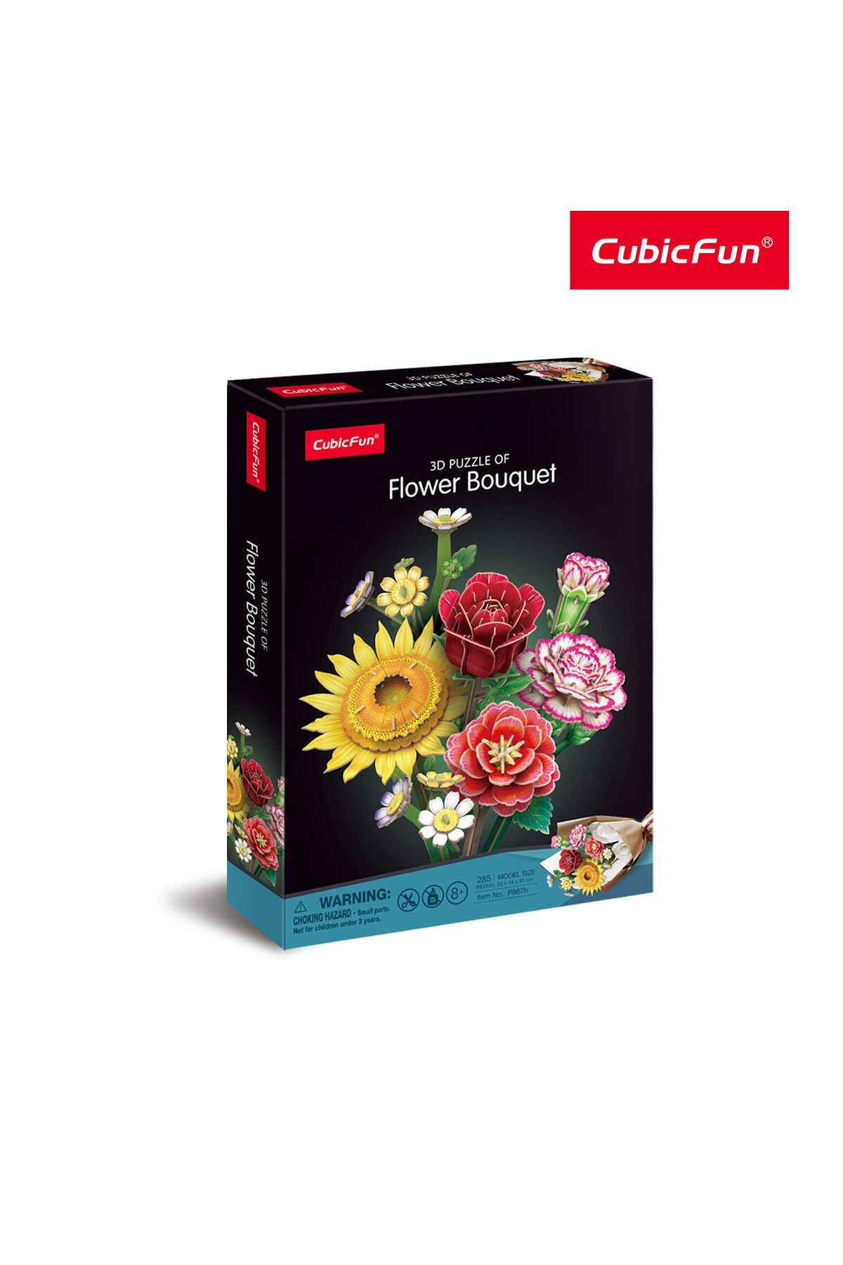 Cubic Fun-CubicFun 3D Puzzle Flower Bouquet 363-Pieces | No-Glue or Scissors Needed!| Puzzle for Adults 1