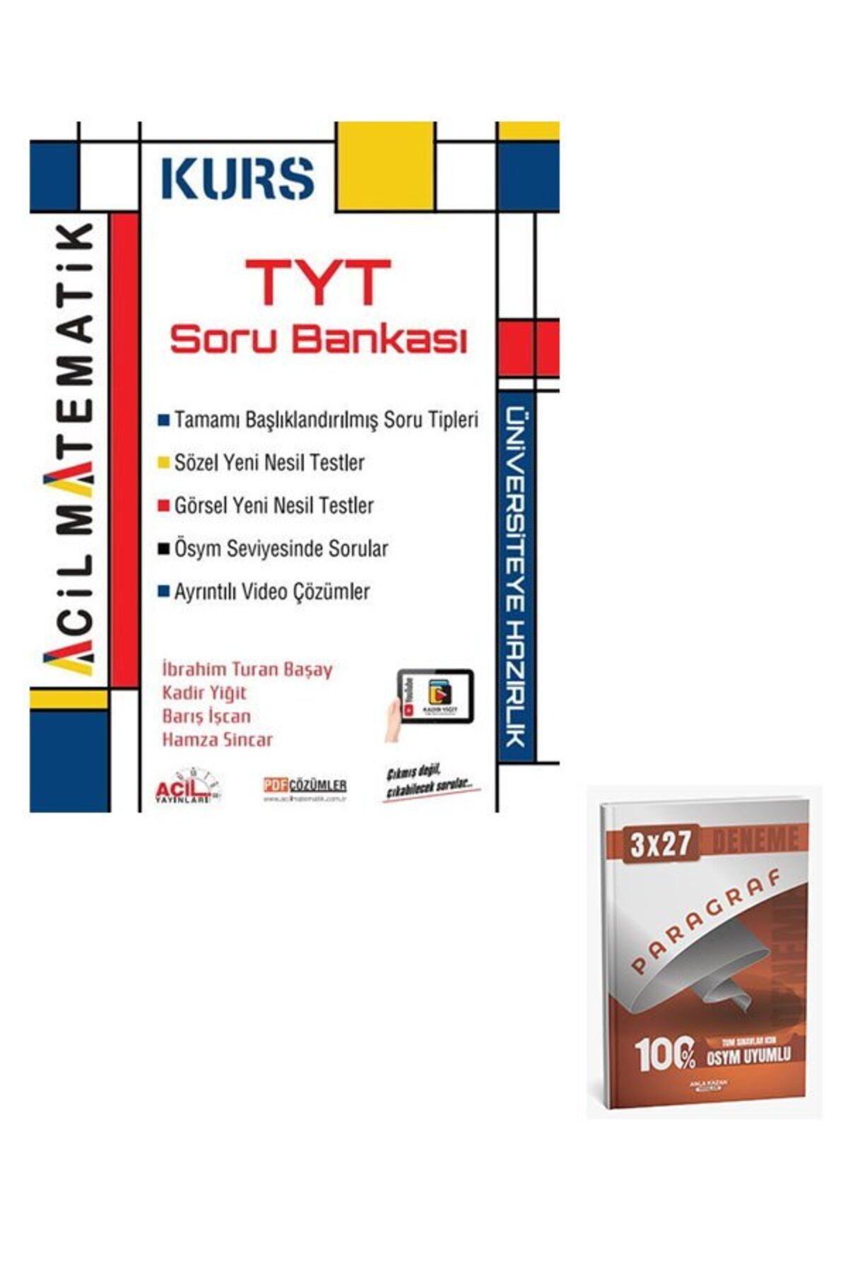 Anla Kazan Yayınları Acil Yayınları 2026 TYT Matematik KURS Soru Bankası