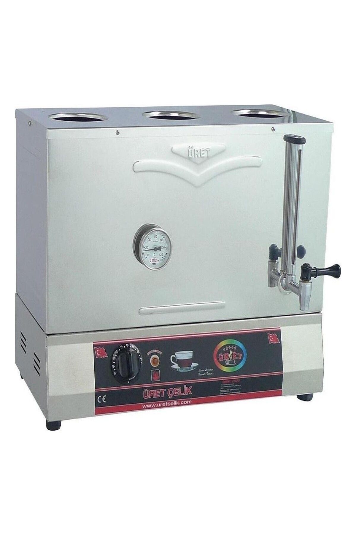 Üret Çelik Üret Çelik 80’lik Pleytsiz Kahveci Kazanı - 74 Litre KP 5