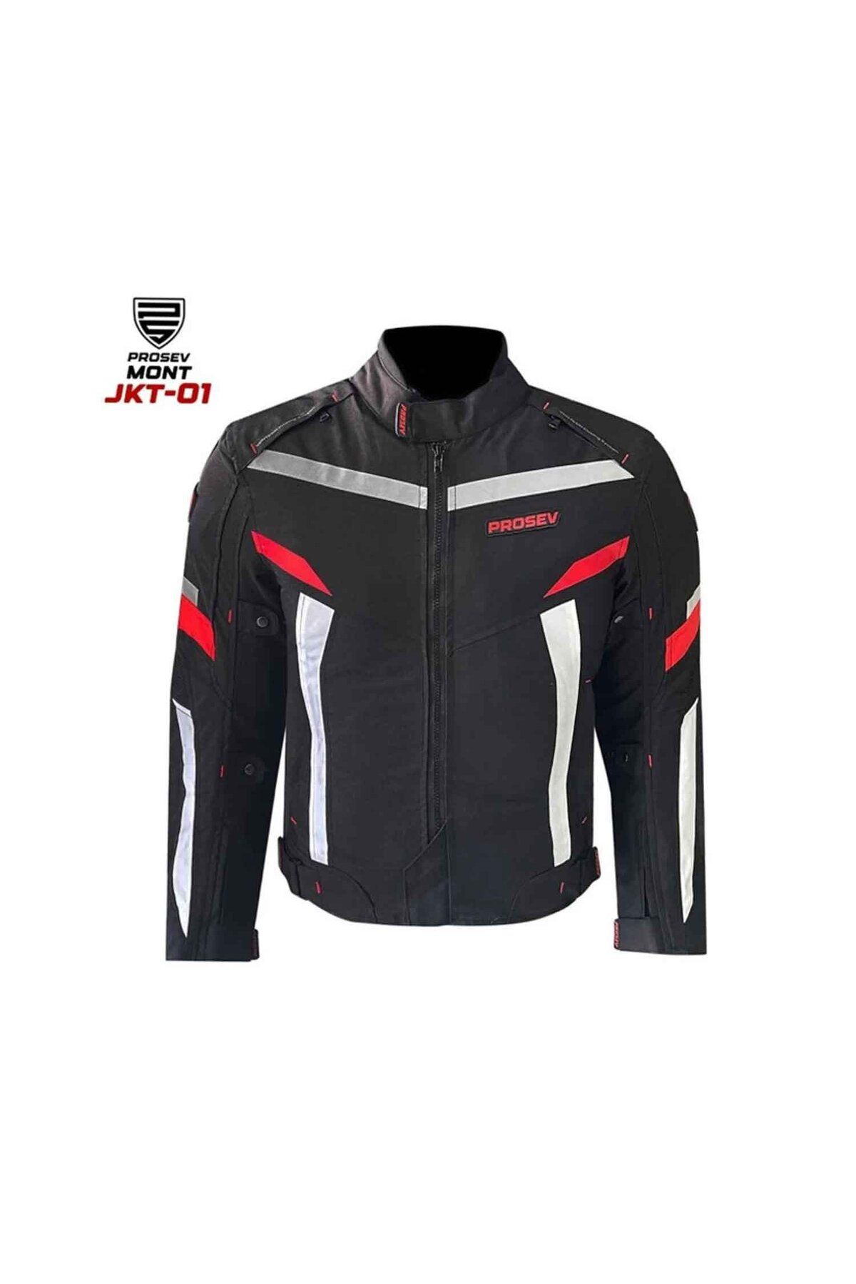 Prosev Jkt01 4 Mevsim Kırmızı Motosiklet Montu