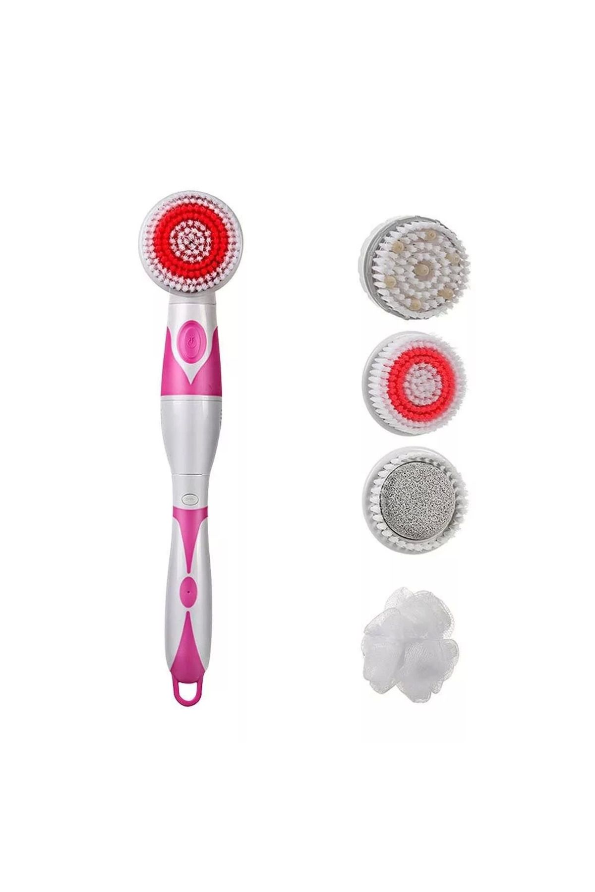 Modafiks Pratik Bath Vücut Masaj Ve Temizleme Duş Fırçası Seti Pembe