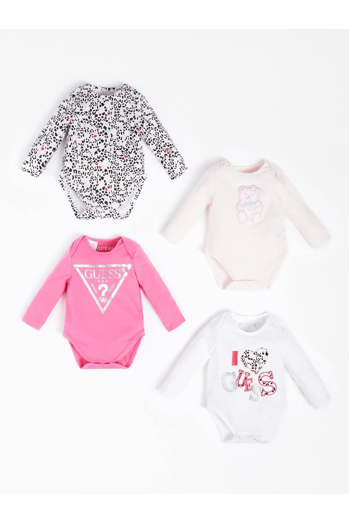 Guess Set Kız Çocuk 4'Lü Body Paketi