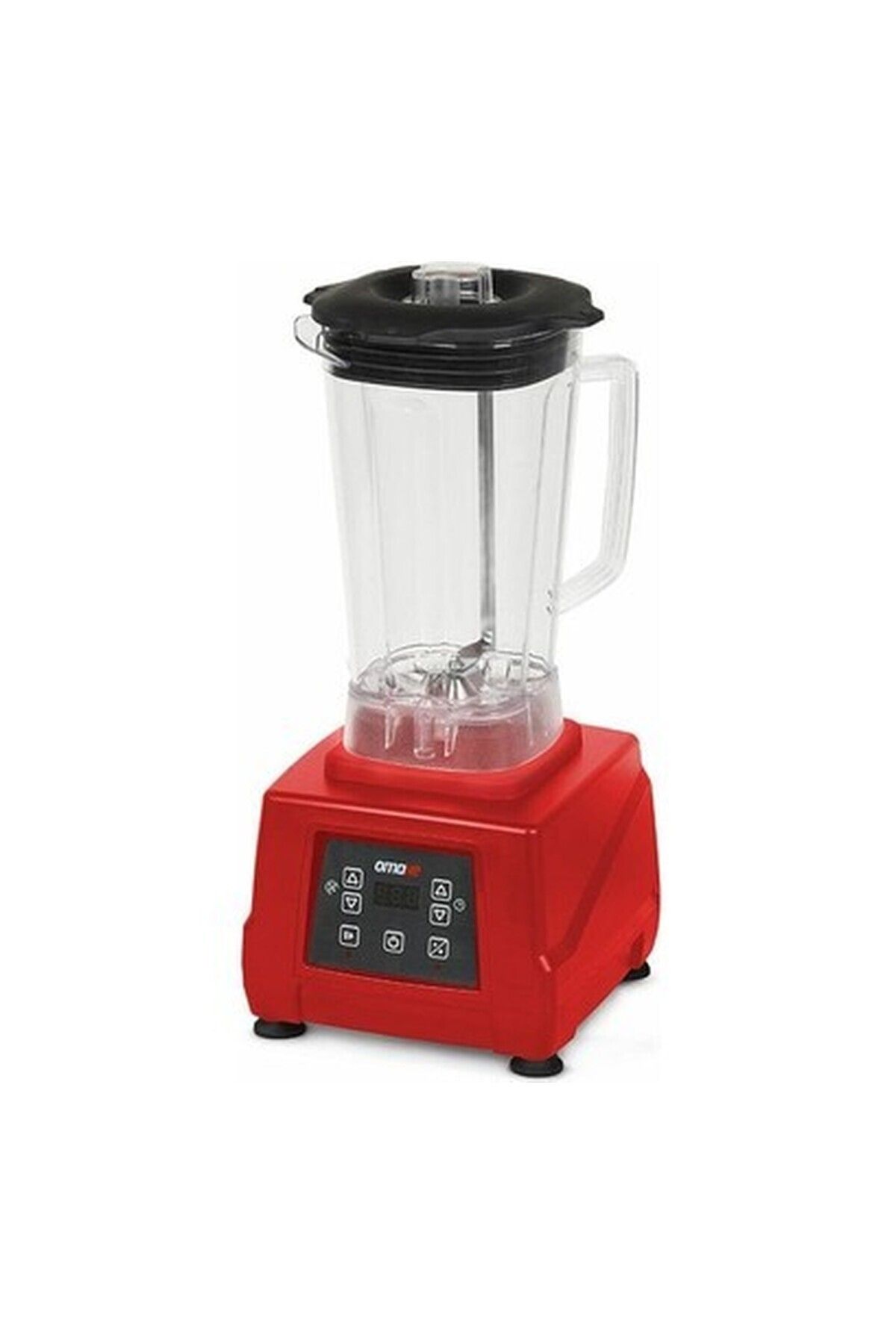 OMAKE Bar Blender 3 Litre Dijital Sensörsüz Kapak Kırmızı