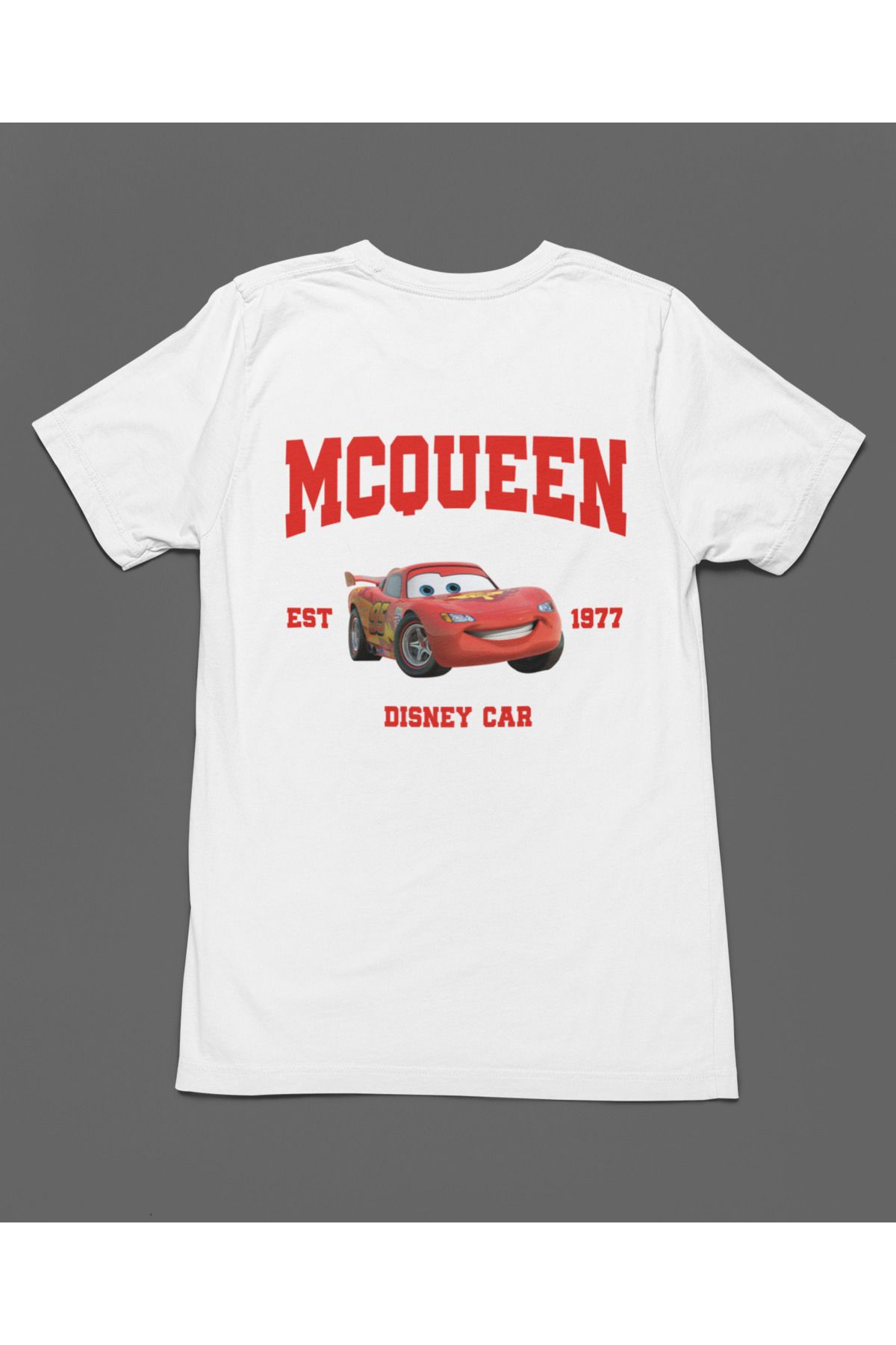 Bumeta Mcqueen Arabalar Cars Şimşek McQeen Unisex Tişört T-Shirt
