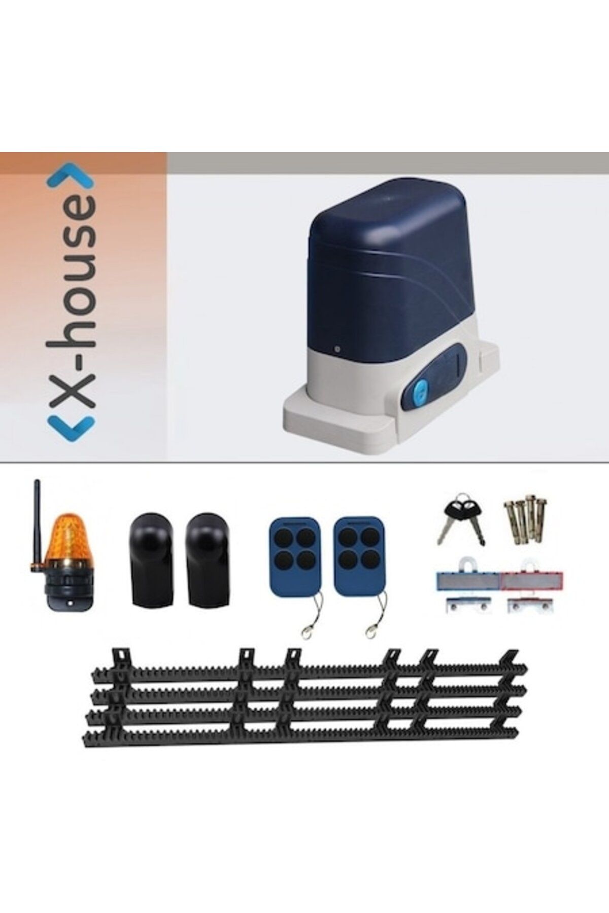 oem home-Power Gate 600 Kg Sliding Gate Automation Kit with lamp, photocells and rack 1
