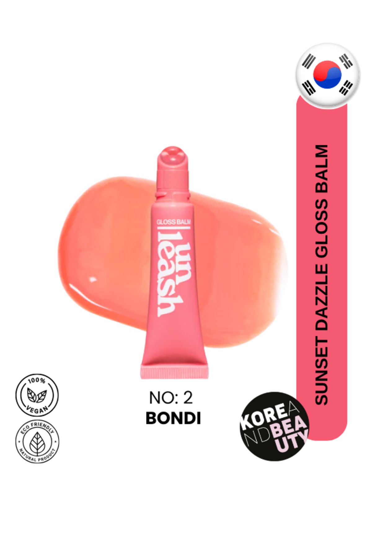 UNLEASHIA Sunset Dazzle Gloss Balm — Nem Destekli Işıltılı Dudak Balmı 10g
