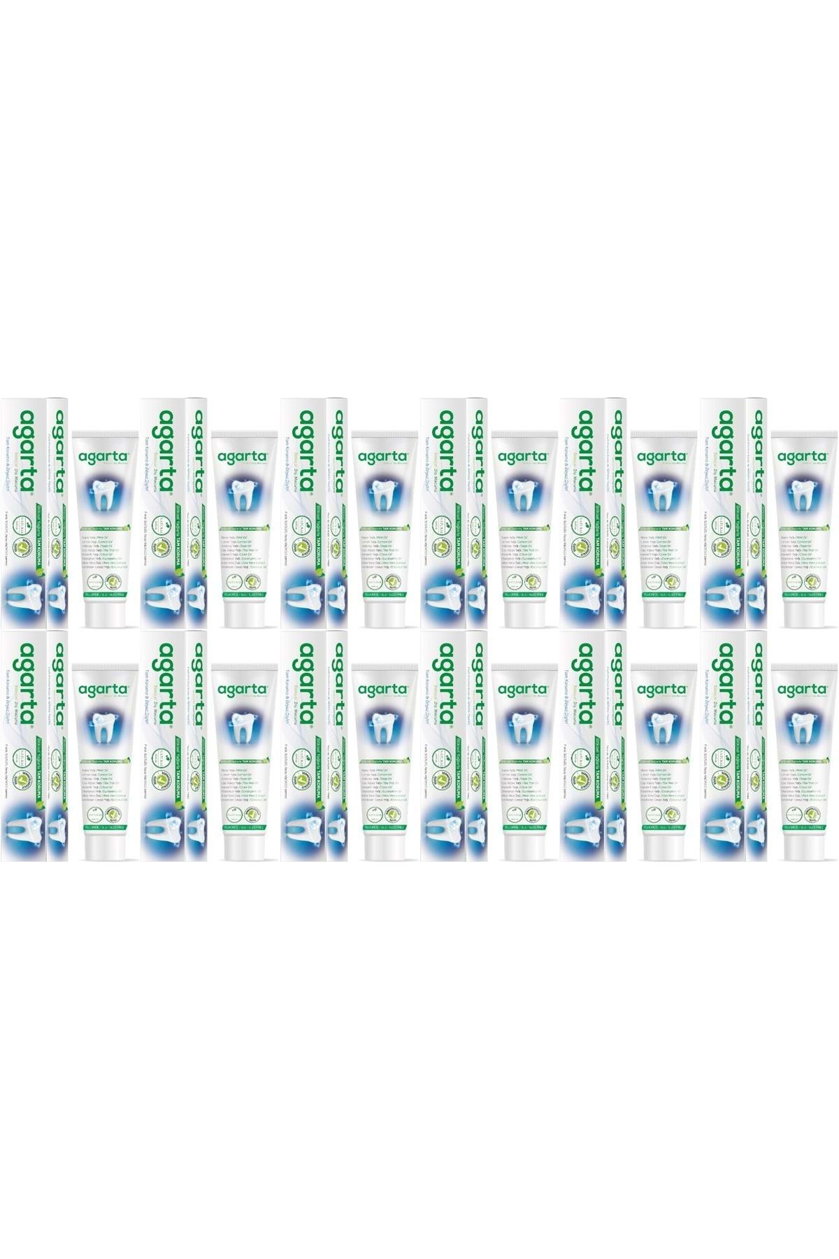 Agarta Doğal Diş Macunu 100ML Bitki Özlü (12 Li Set)