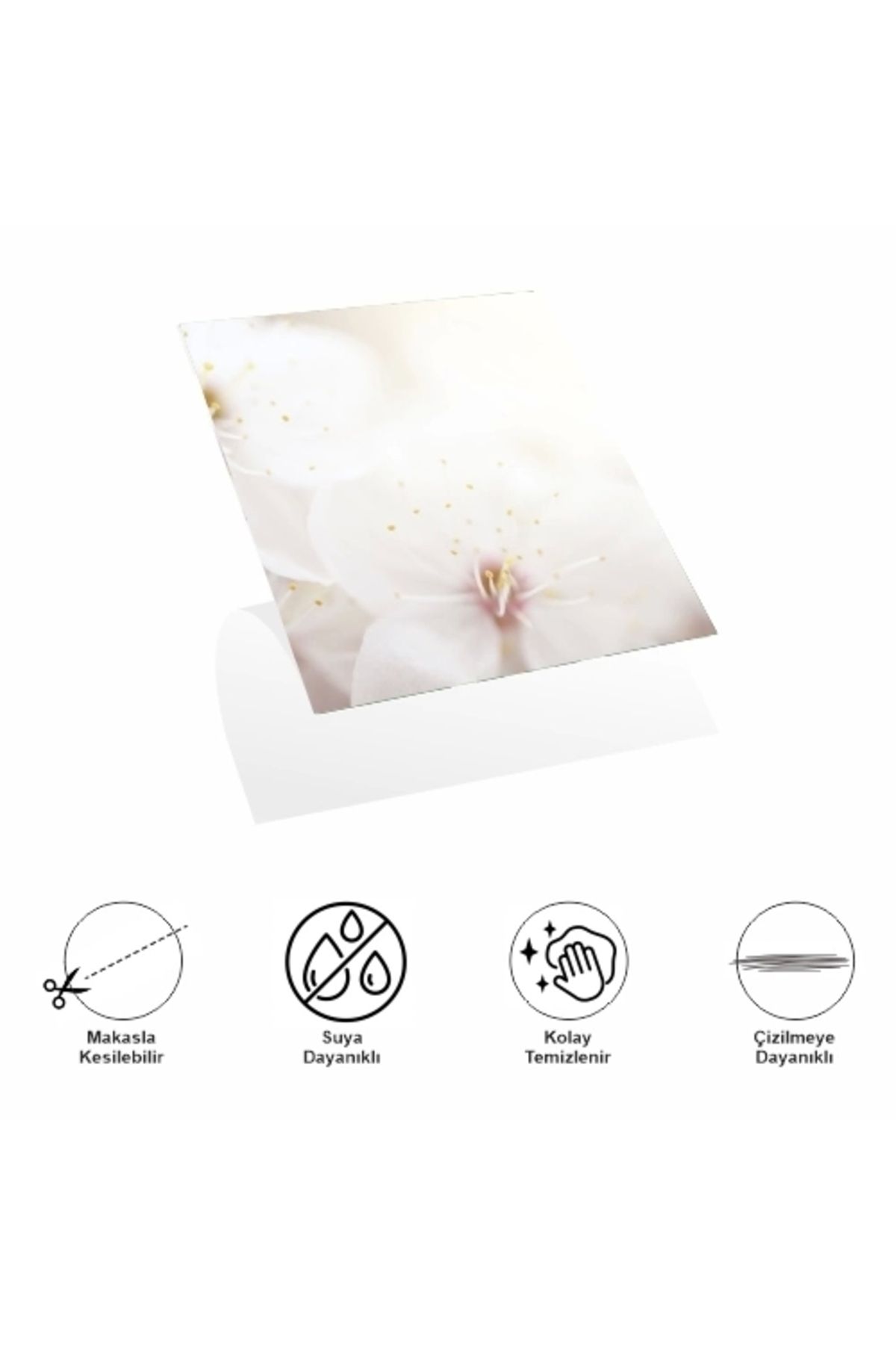Generic Decohandy 30x30 Cm Pvc Duvar Karosu 4’lü Paket - Japon Çiçeği