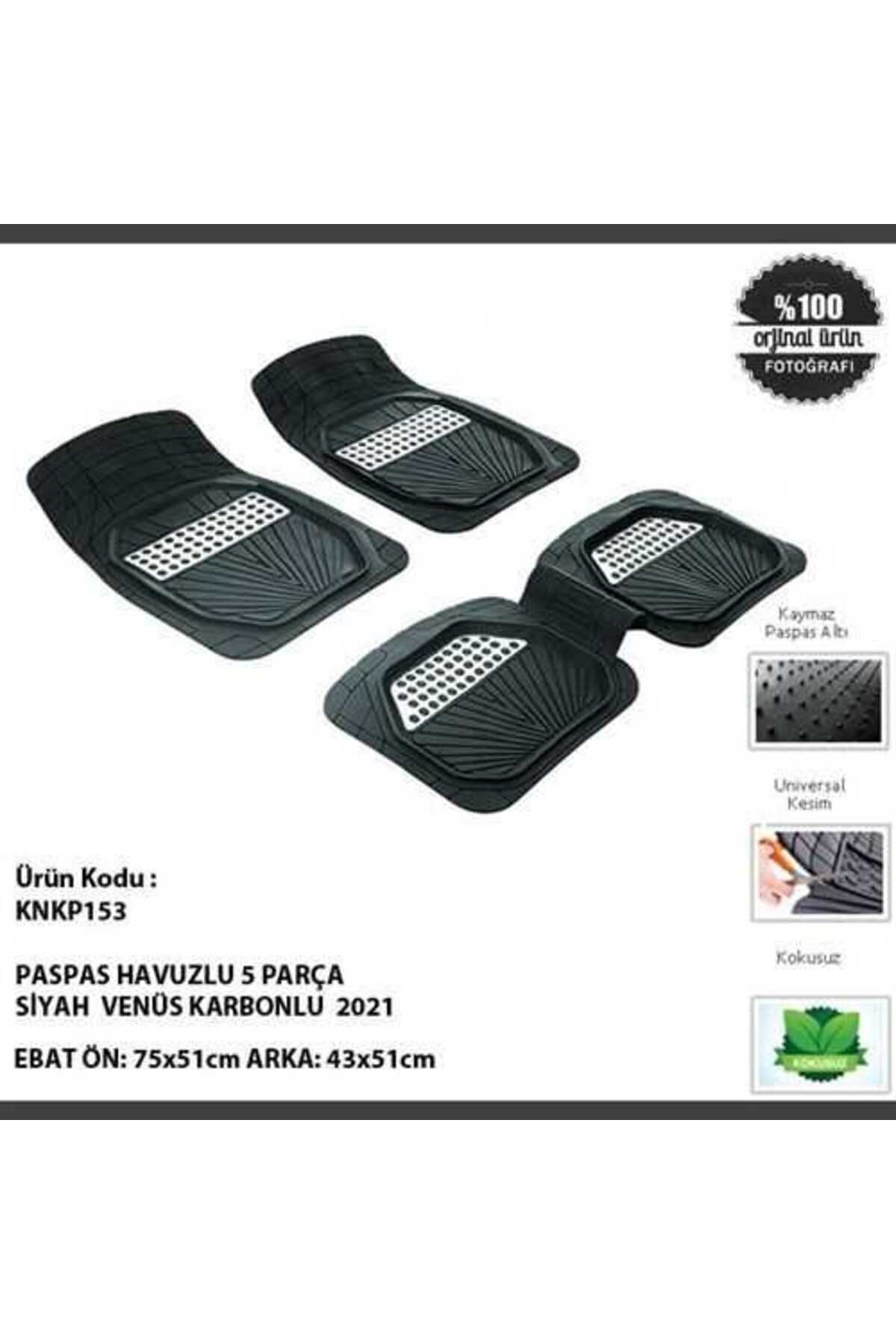 ShopB PASPAS UNIVERSAL 5 PARÇA KARBONLU VENÜS SiYAH 2052