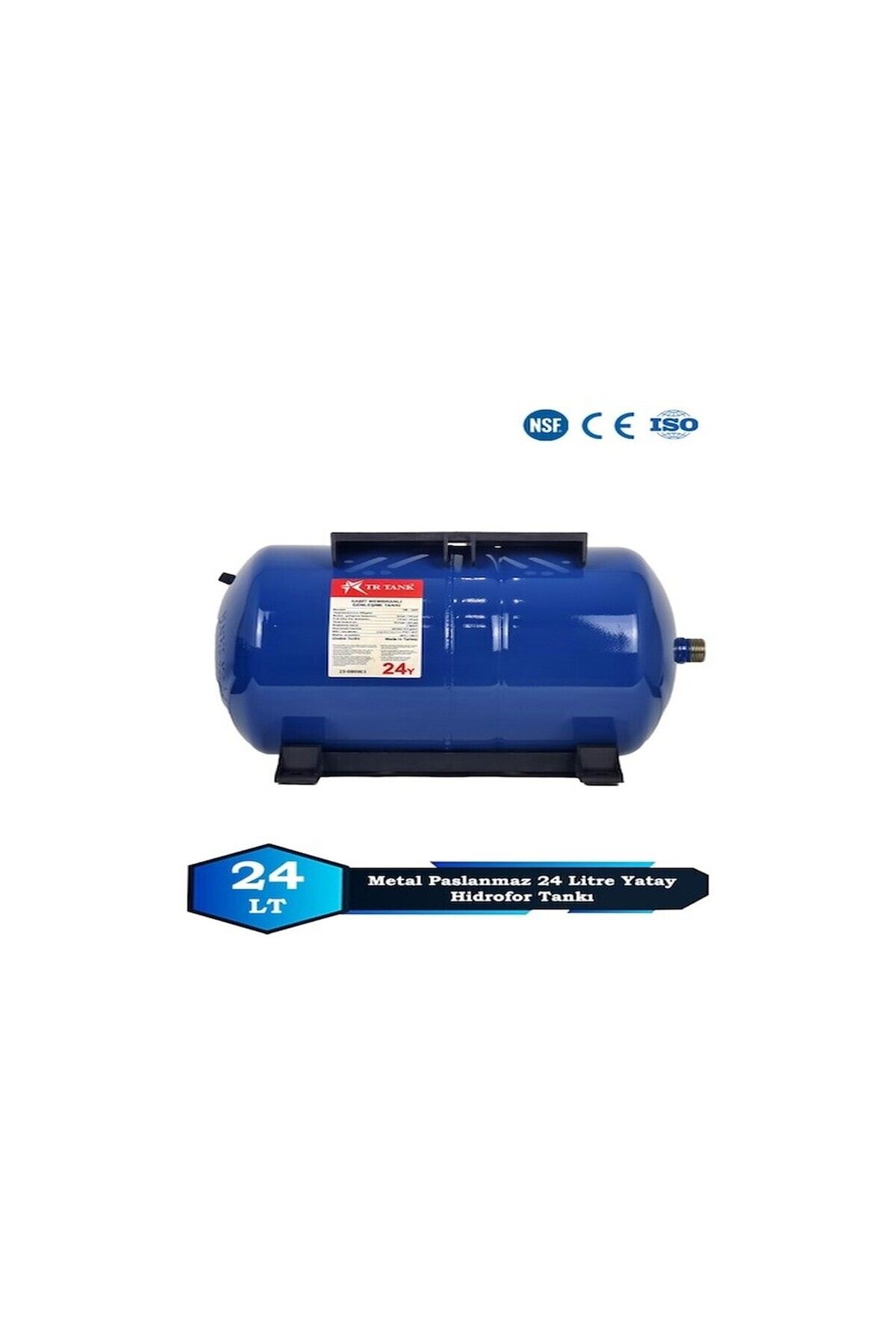 Sumarkt Trtank Profesyonel 24 Litre Yatay Ayaklı Nsf Membranlı Hidrofor Genleşme Tankı