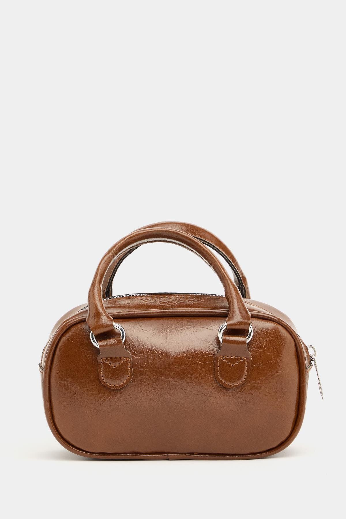 cosybag. Yumuşak Deri Ayarlanabilir Askılı Kadın Omuz Çantası Acı Kahve
