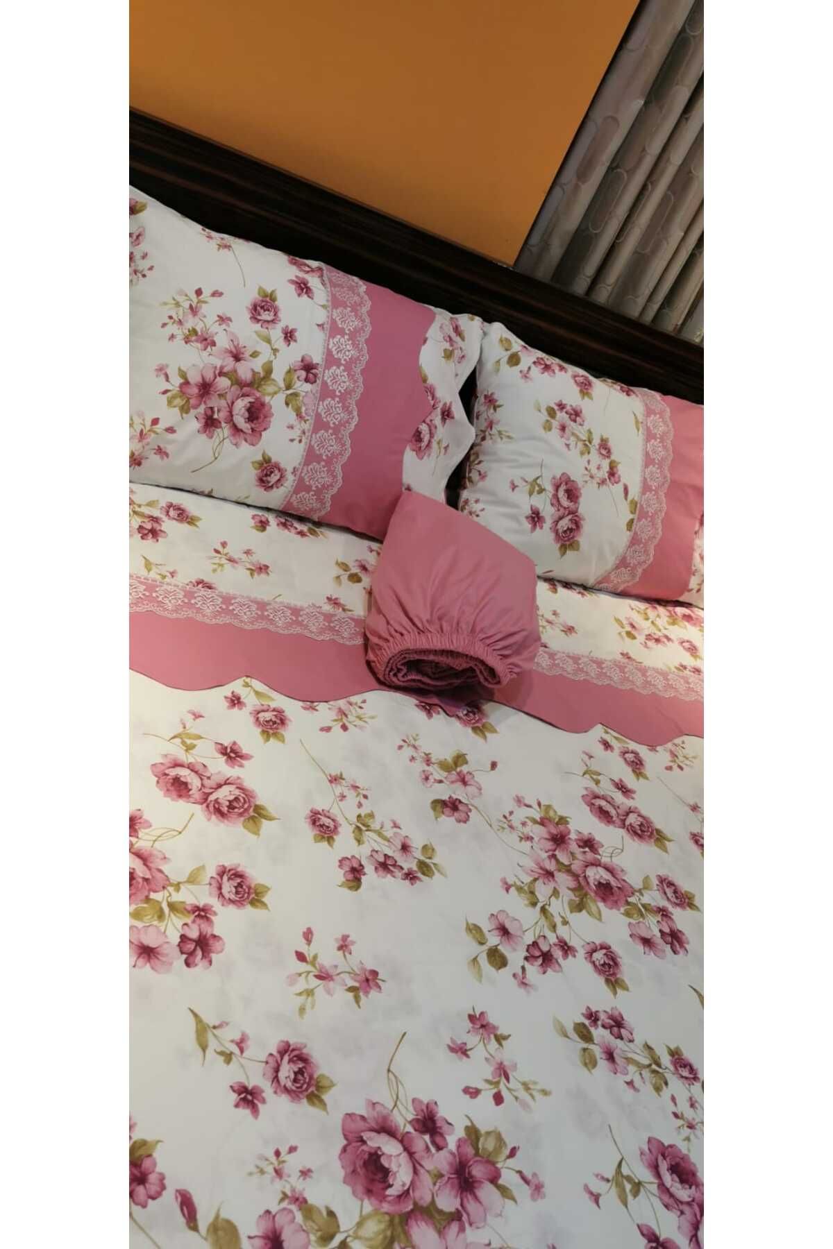 Home Nevresim Takımı Çift Kişilik PEMBE